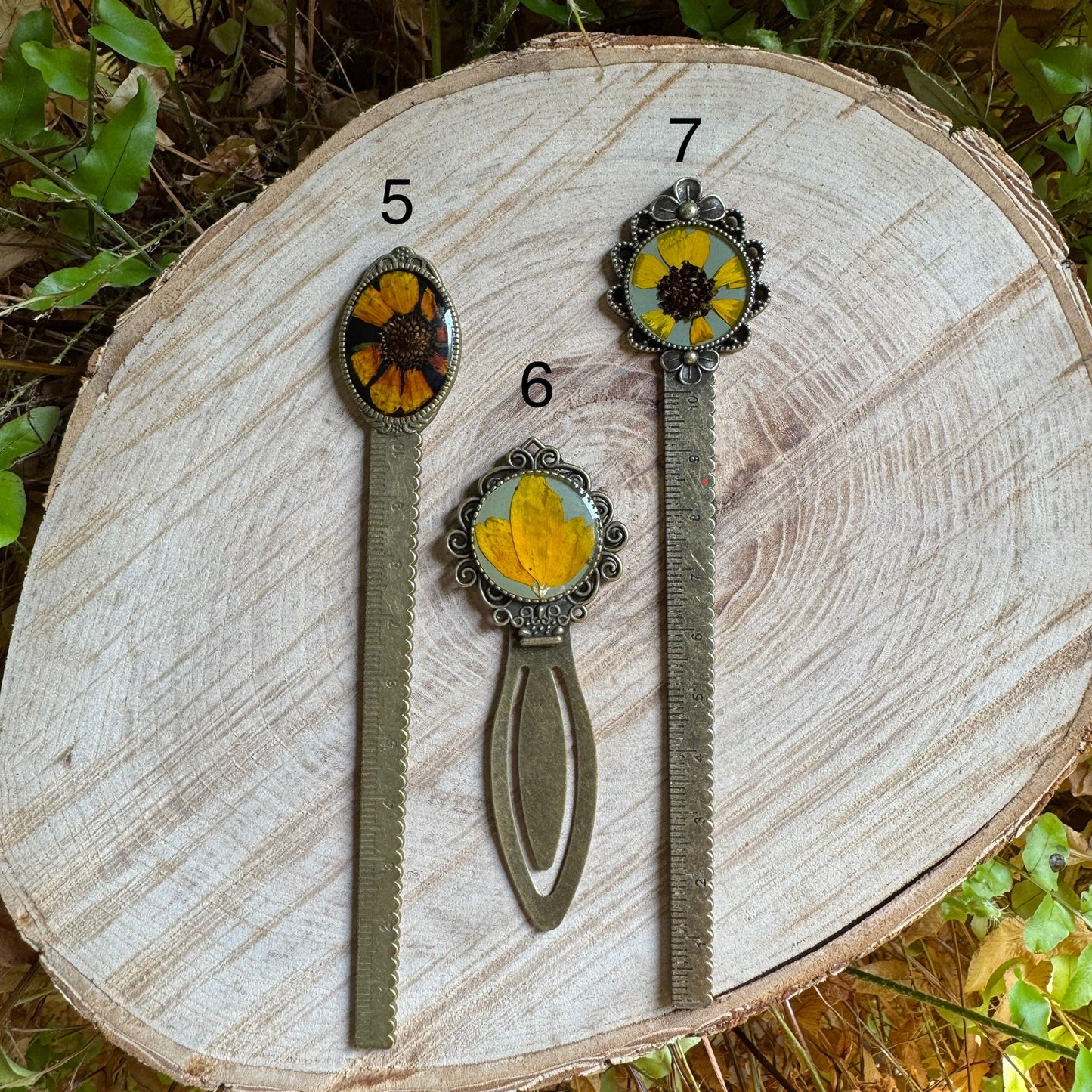Black Eyed Susan Bookmark | Real Wildflower Resin Bookmark