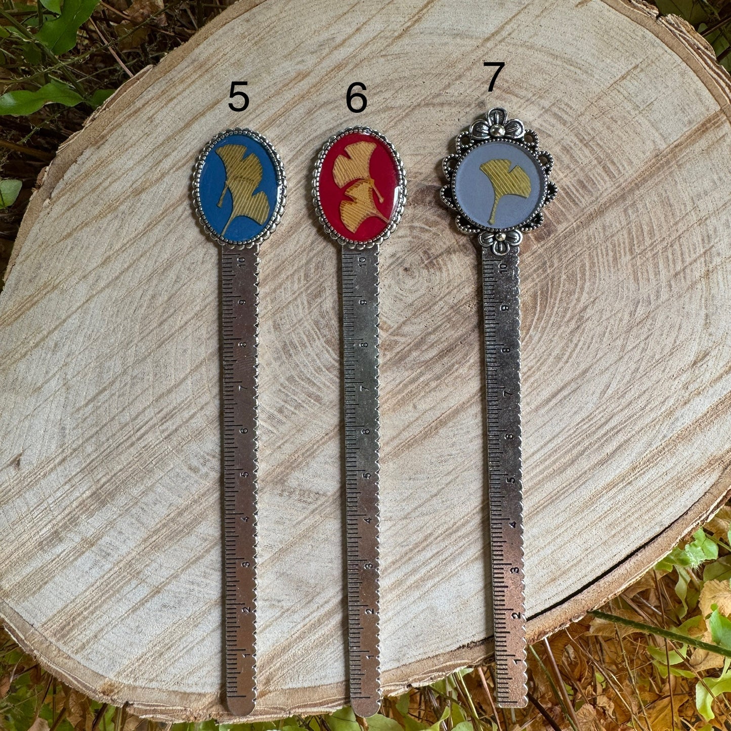 Ginkgo Leaf Bookmark | Nature-Inspired Metal Page Holder