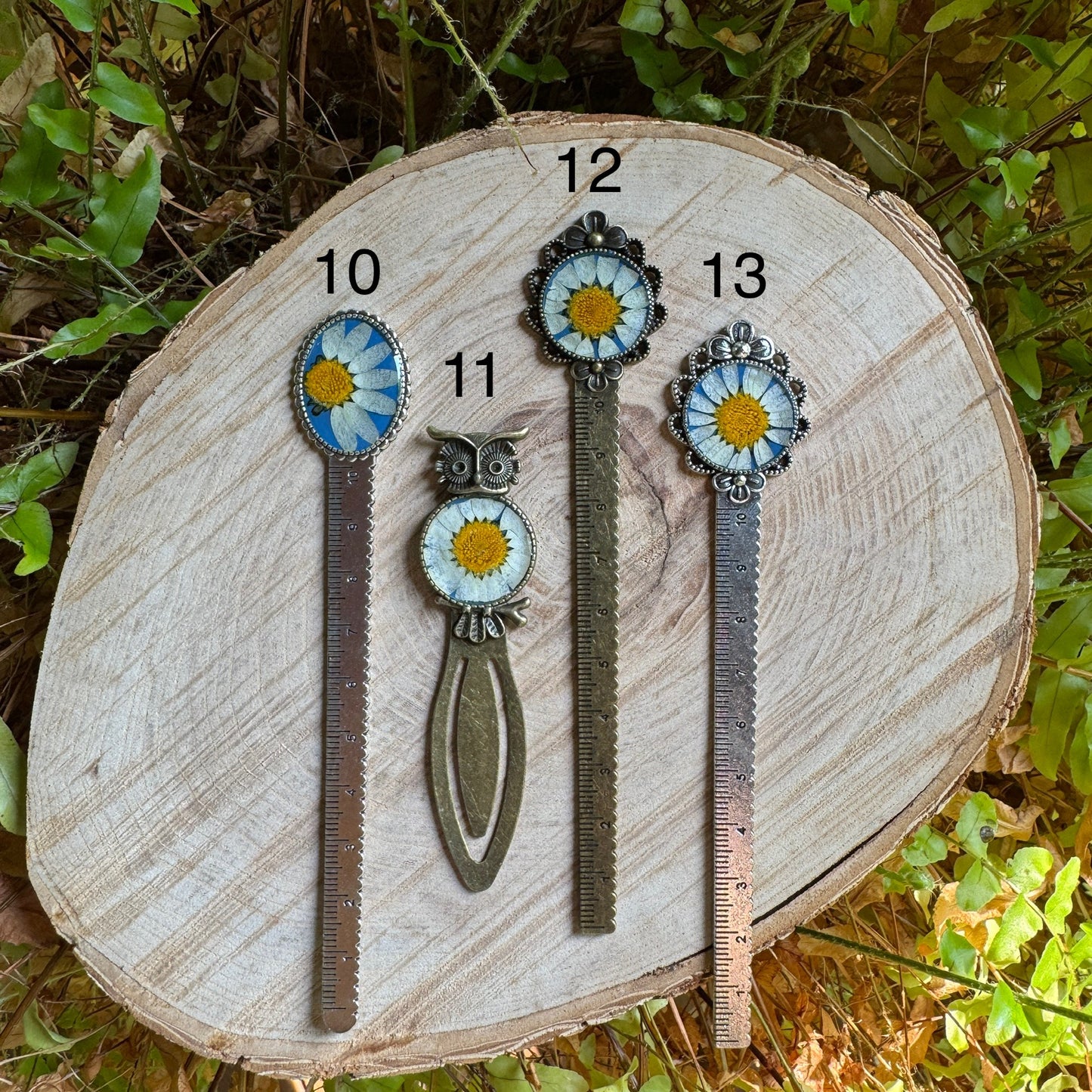 Daisy Bookmark | Real Pressed Flower Resin Bookmark