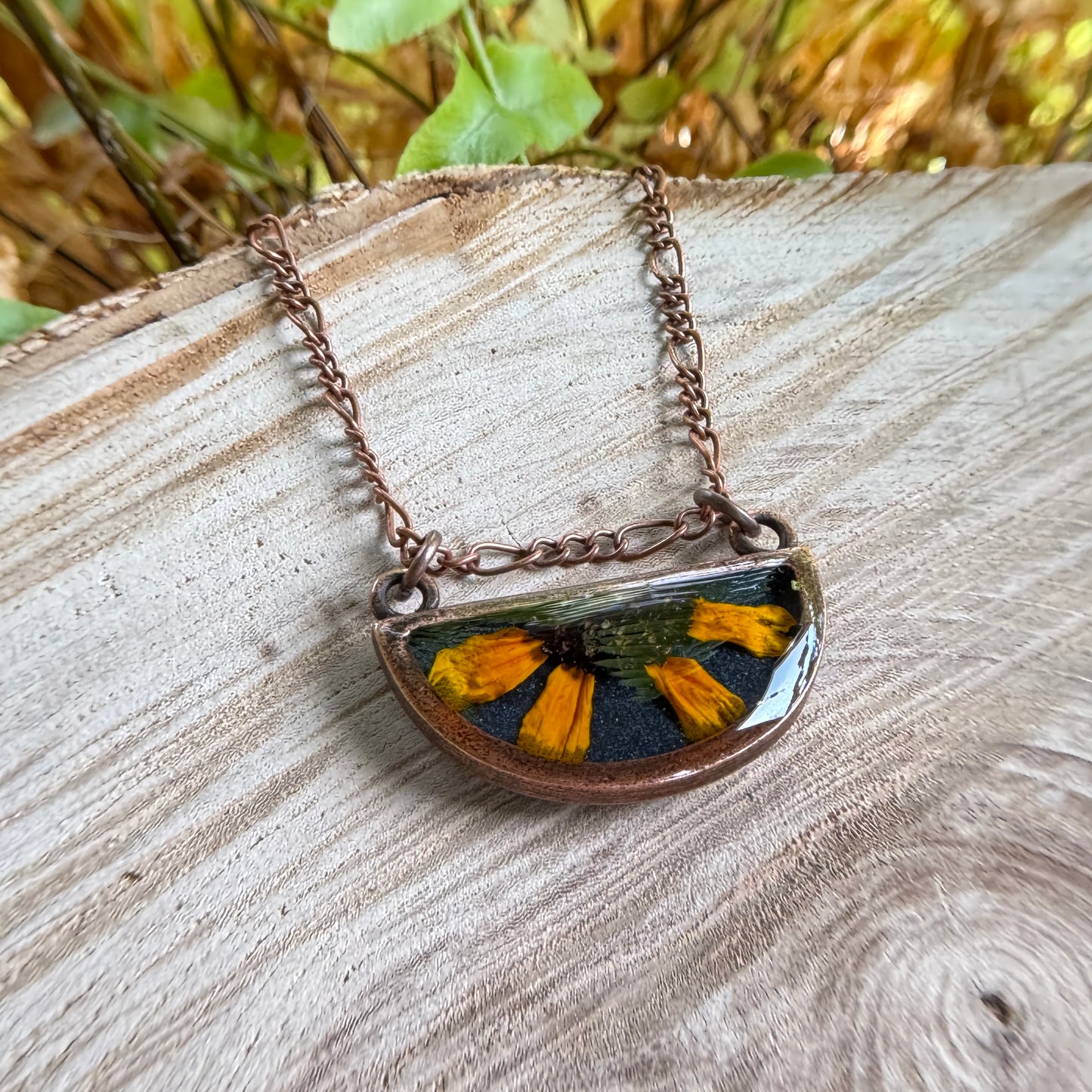 Black Eyed Susan Necklace