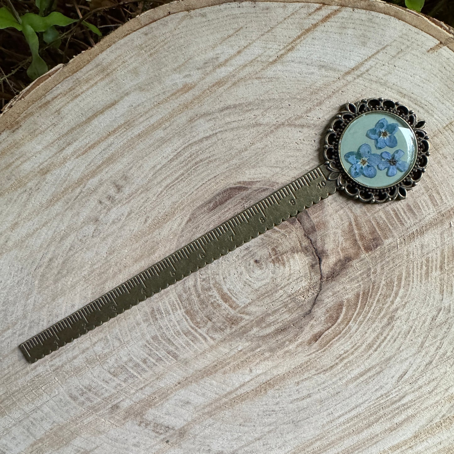 Forget-Me-Not Botanical Bookmark | Real Pressed Flower Gift