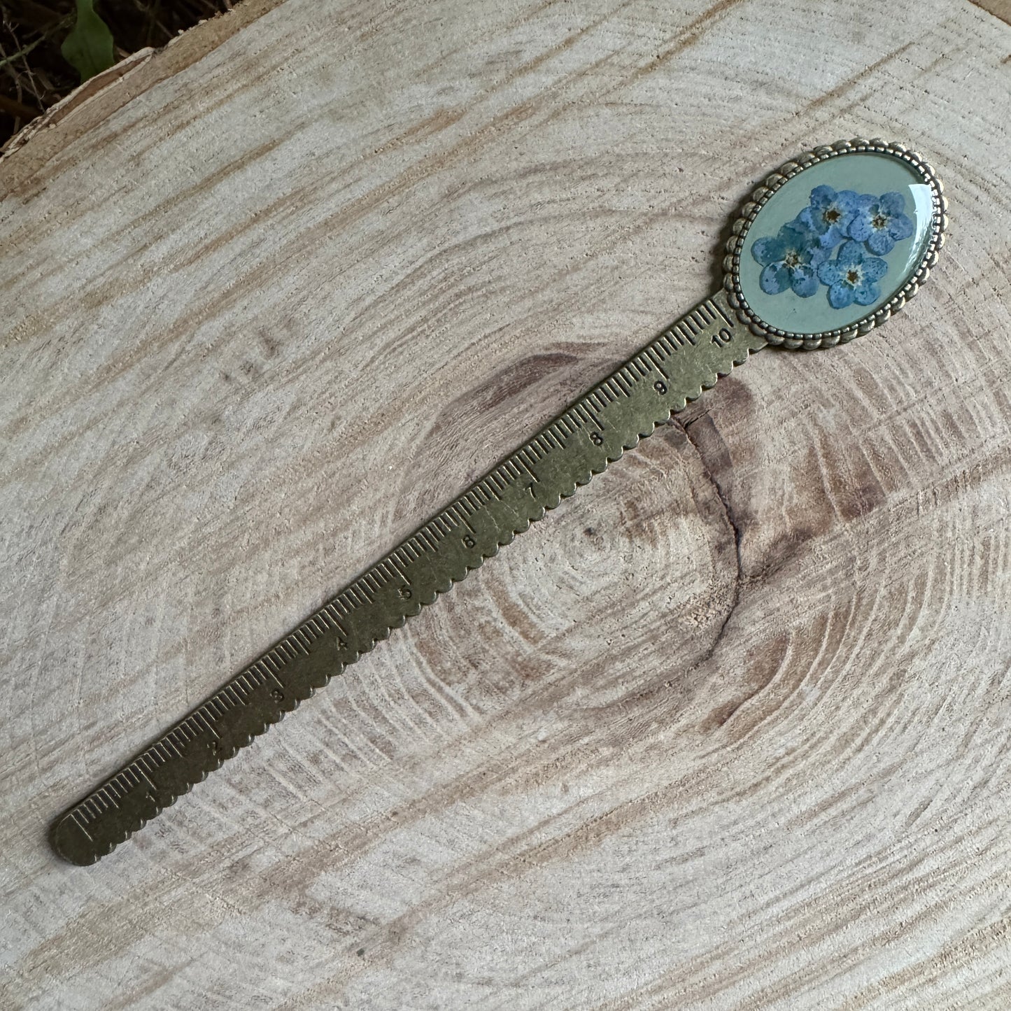 Forget-Me-Not Botanical Bookmark | Real Pressed Flower Gift