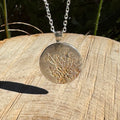 Fine Silver Queen Anne’s Lace Necklace – Real Flower Imprint Silver Clay Pendant | Made to Order