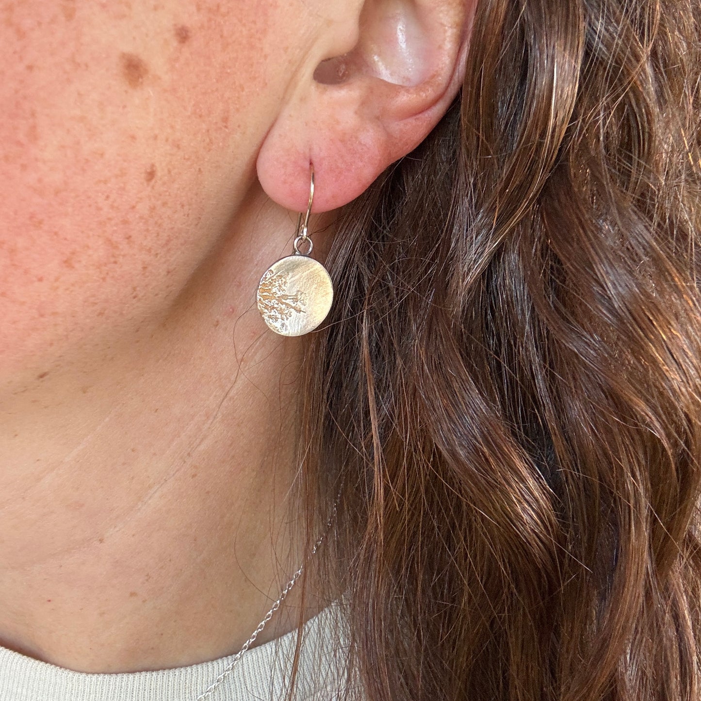 Fine Silver Queen Anne’s Lace Earrings