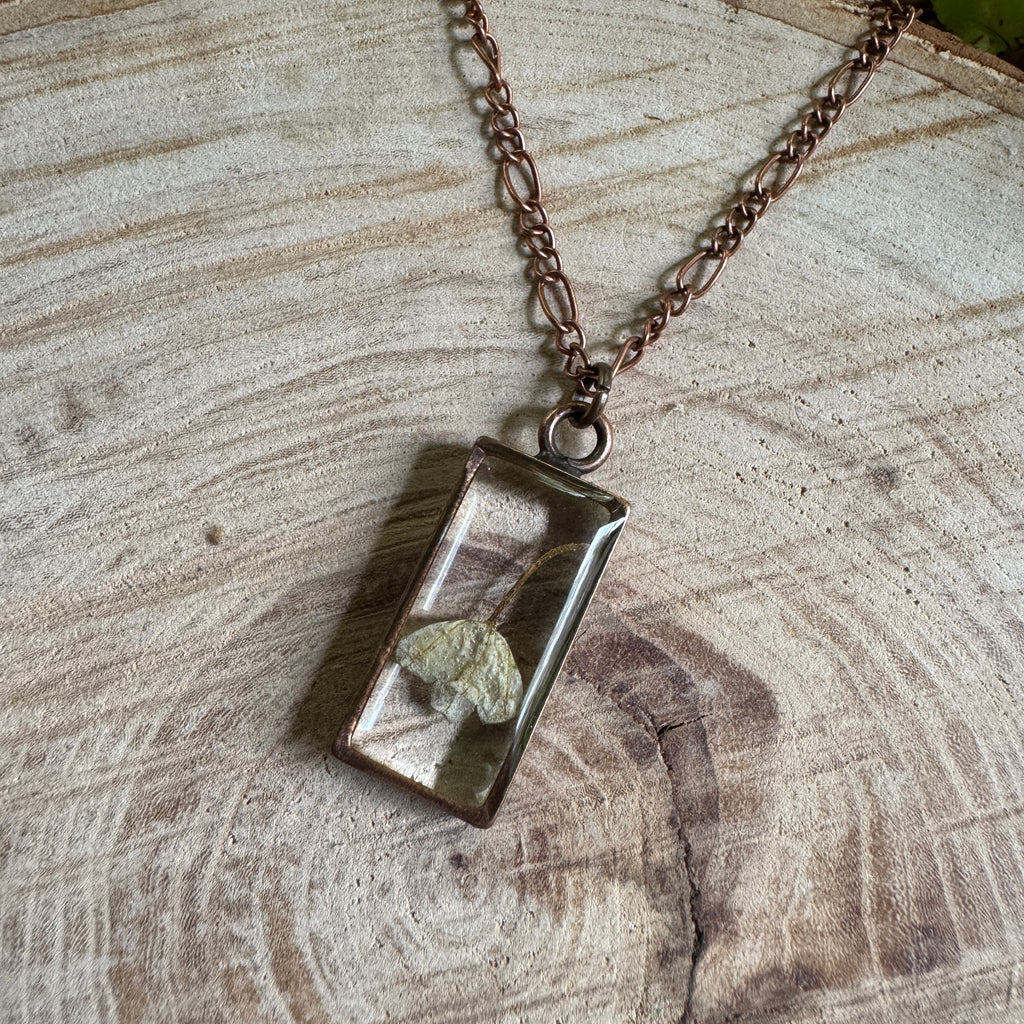 Lily of the Valley Necklace | Real Flower Resin Pendant