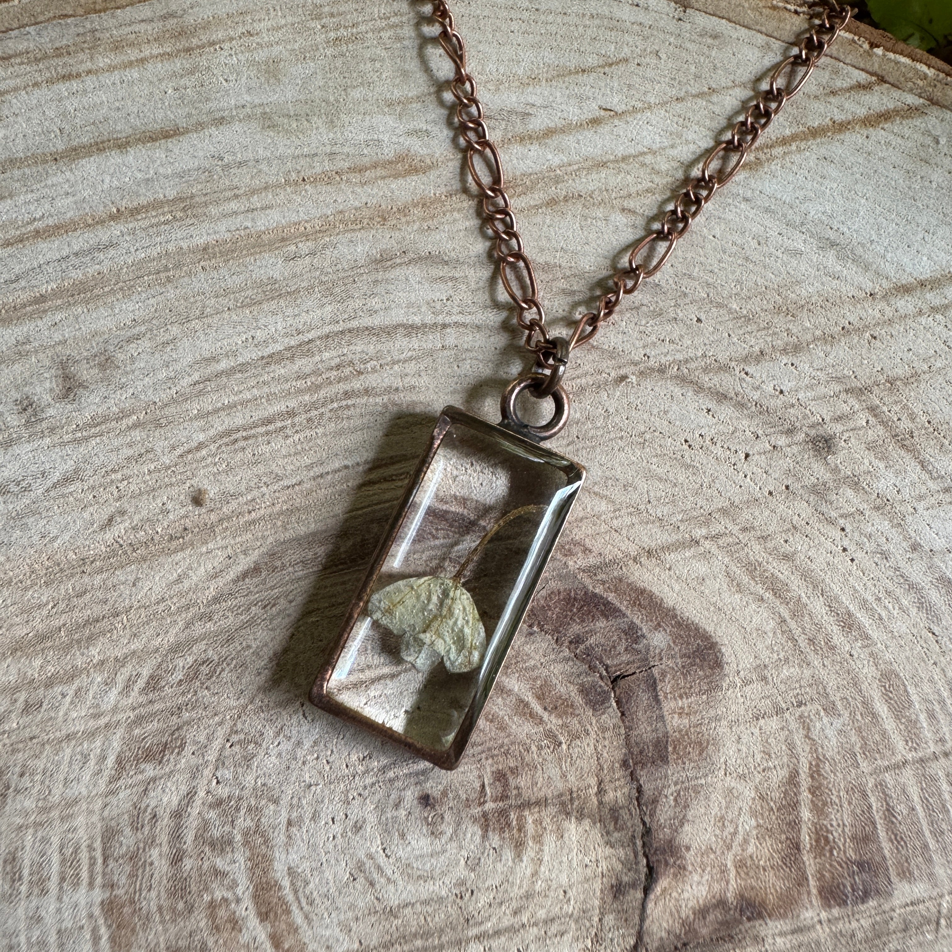 Lily of the Valley Necklace | Real Flower Resin Pendant