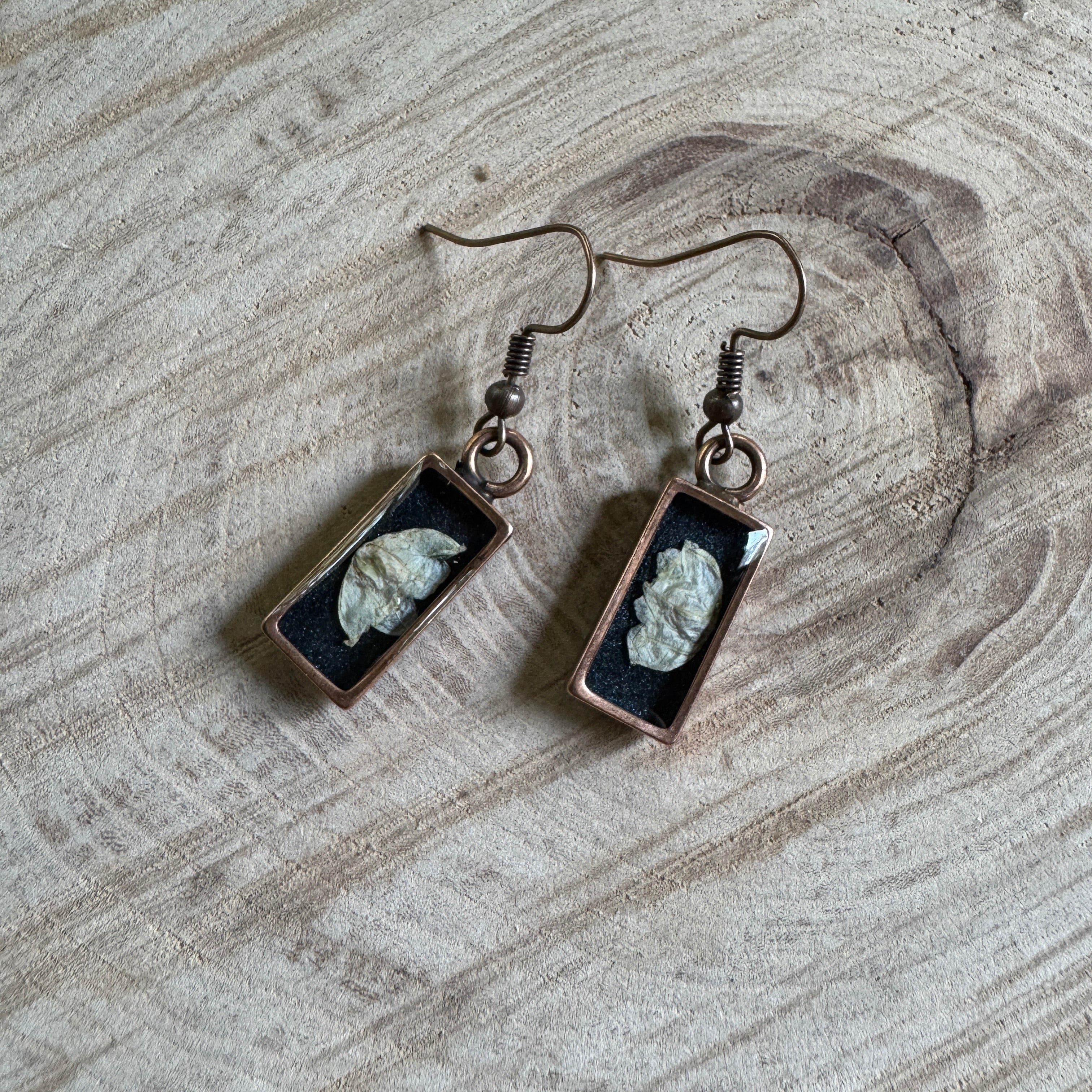 Lily of the Valley Earrings | Real Pressed Flower Resin Jewelry