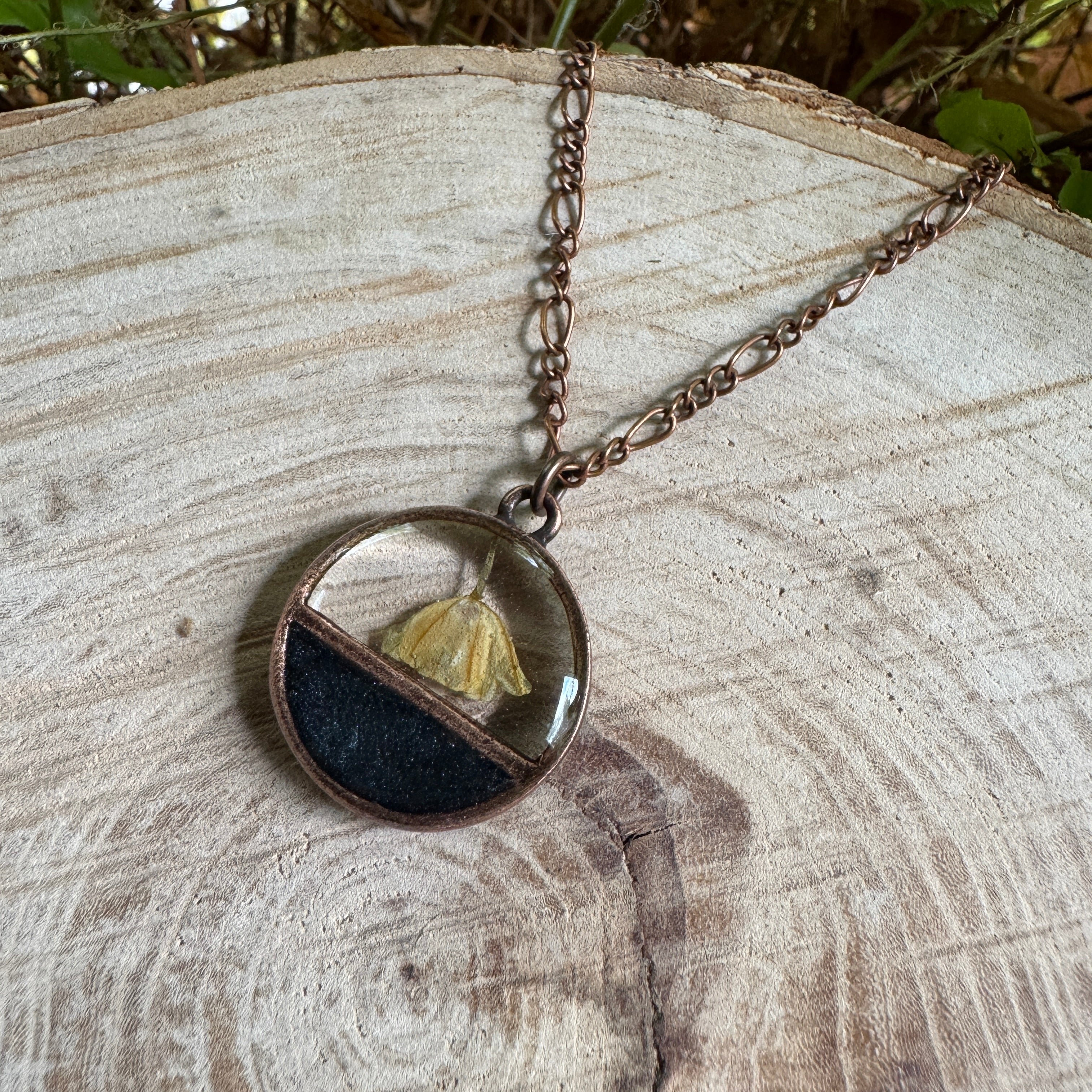 lily of the valley pressed flower necklace Lily of the Valley Necklace