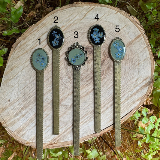 Forget-Me-Not Botanical Bookmark | Real Pressed Flower Gift