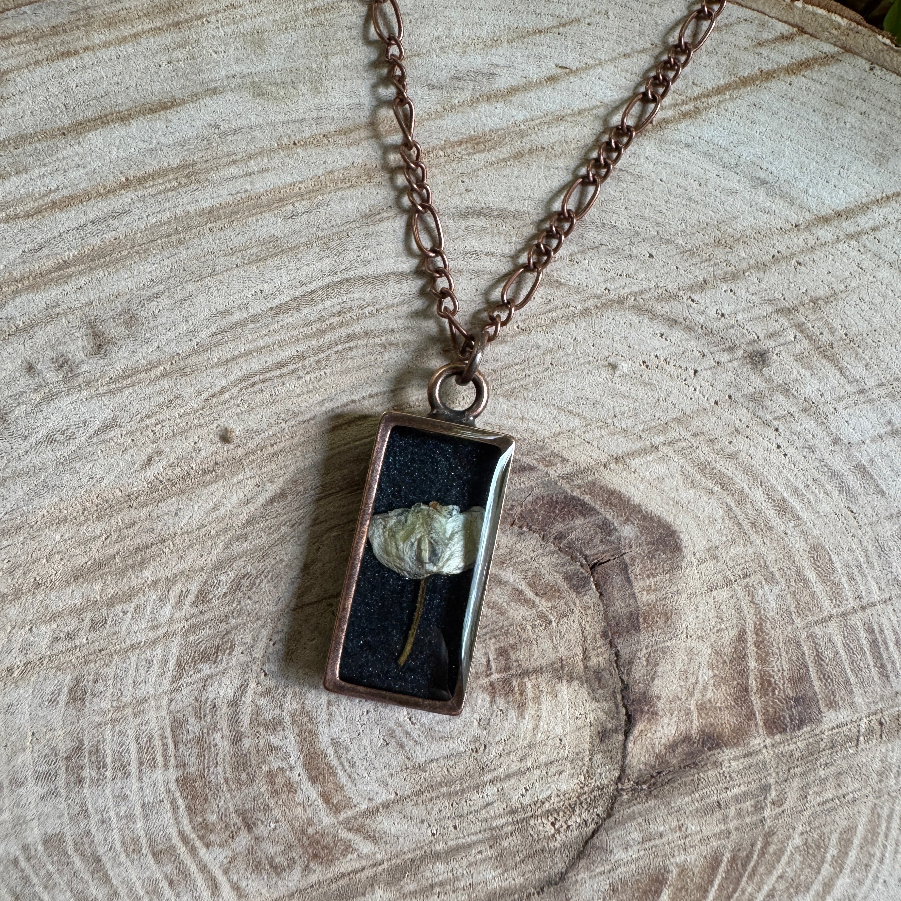 lily of the valley pressed flower necklace Lily of the Valley Necklace