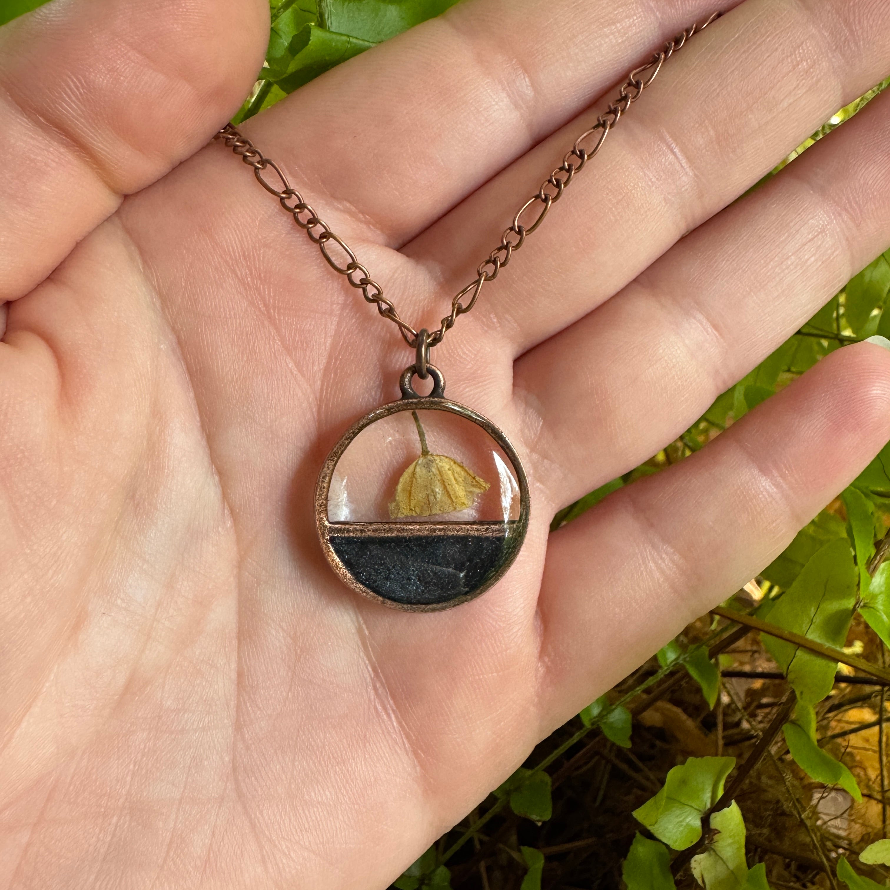 lily of the valley pressed flower necklace Lily of the Valley Necklace