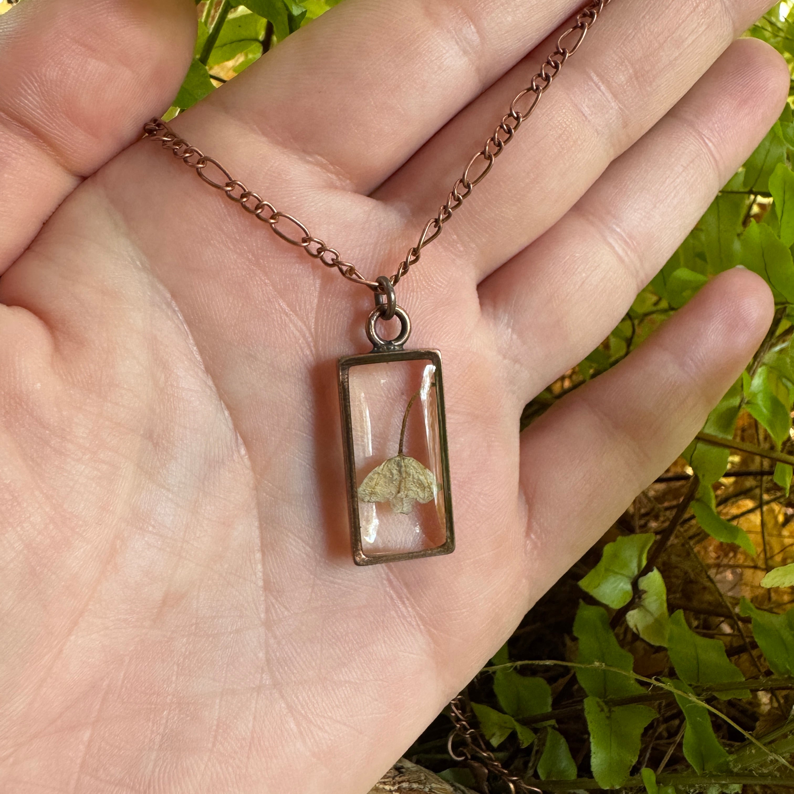 Lily of the Valley Necklace | Real Flower Resin Pendant
