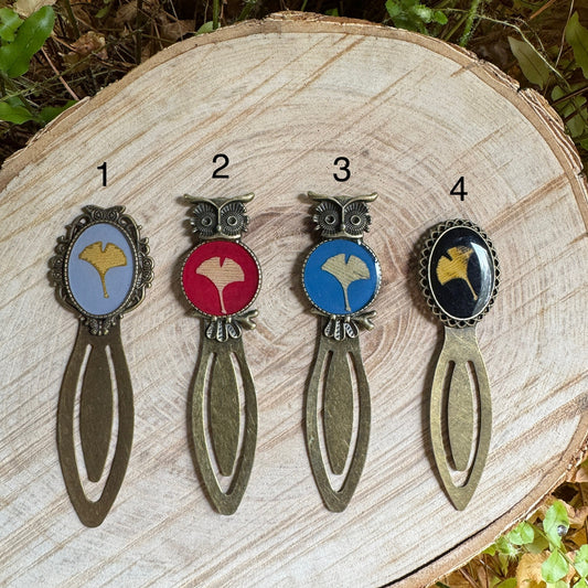 Ginkgo Leaf Bookmark | Nature-Inspired Metal Page Holder