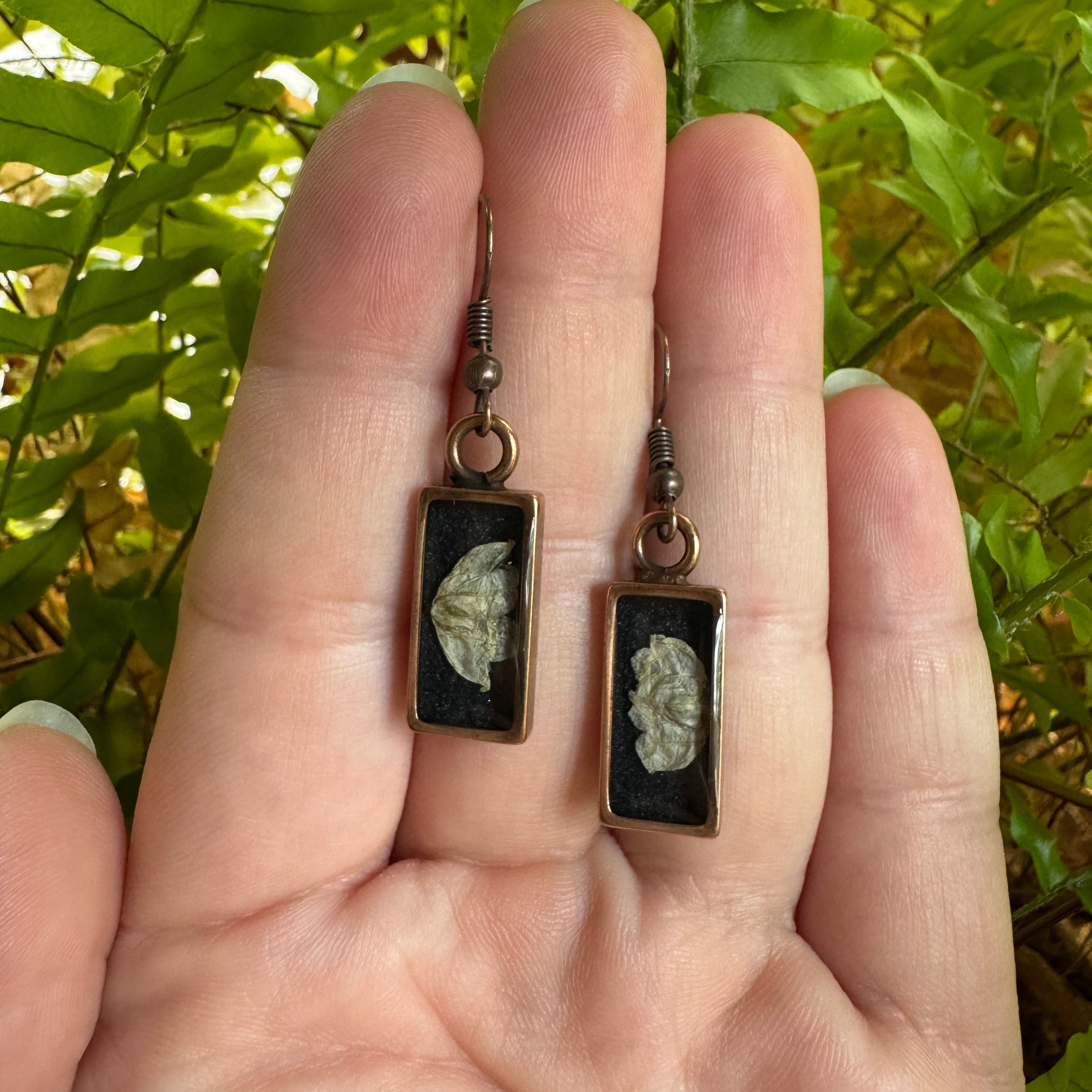 Lily of the Valley Earrings | Real Pressed Flower Resin Jewelry