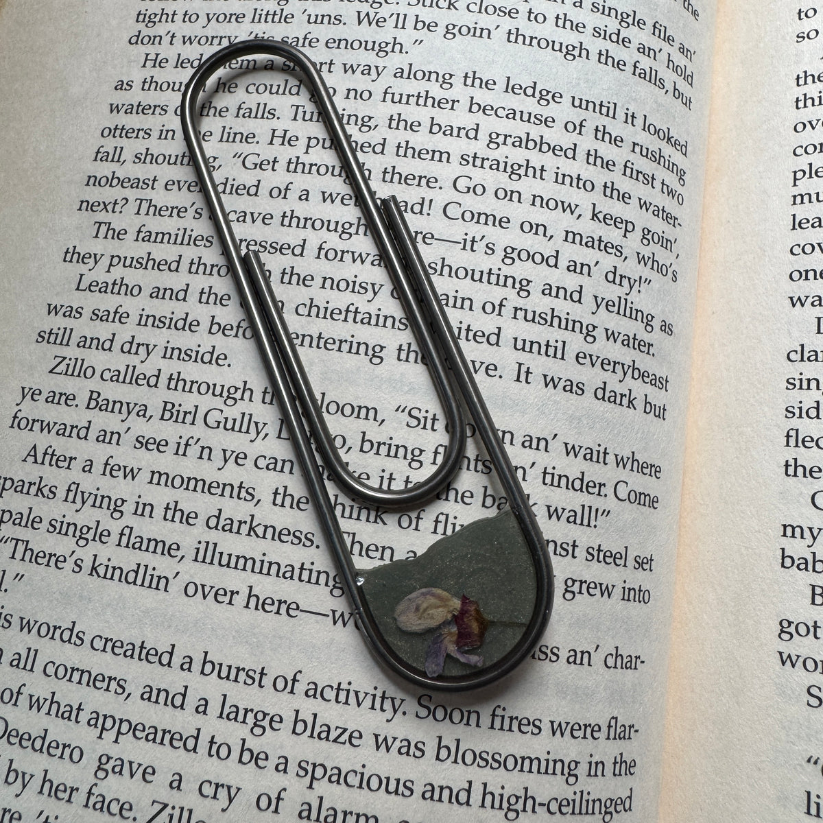 Eastern Redbud Paper Clip Bookmark | Nature-Inspired Metal Page Holder | Ready to Ship