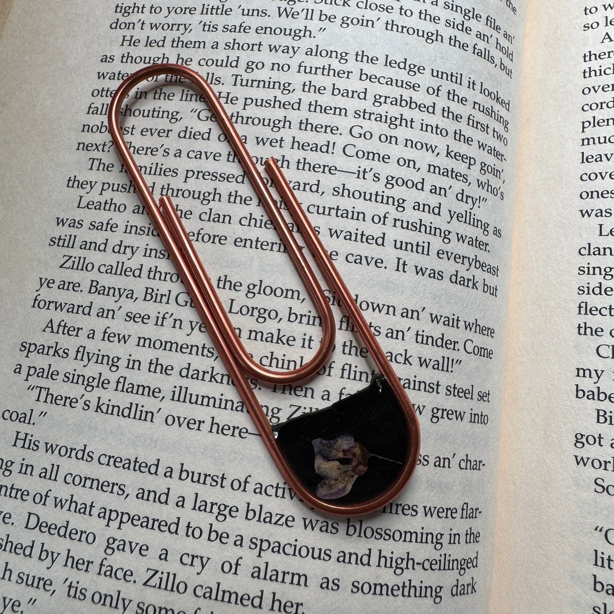 Eastern Redbud Paper Clip Bookmark | Nature-Inspired Metal Page Holder | Ready to Ship