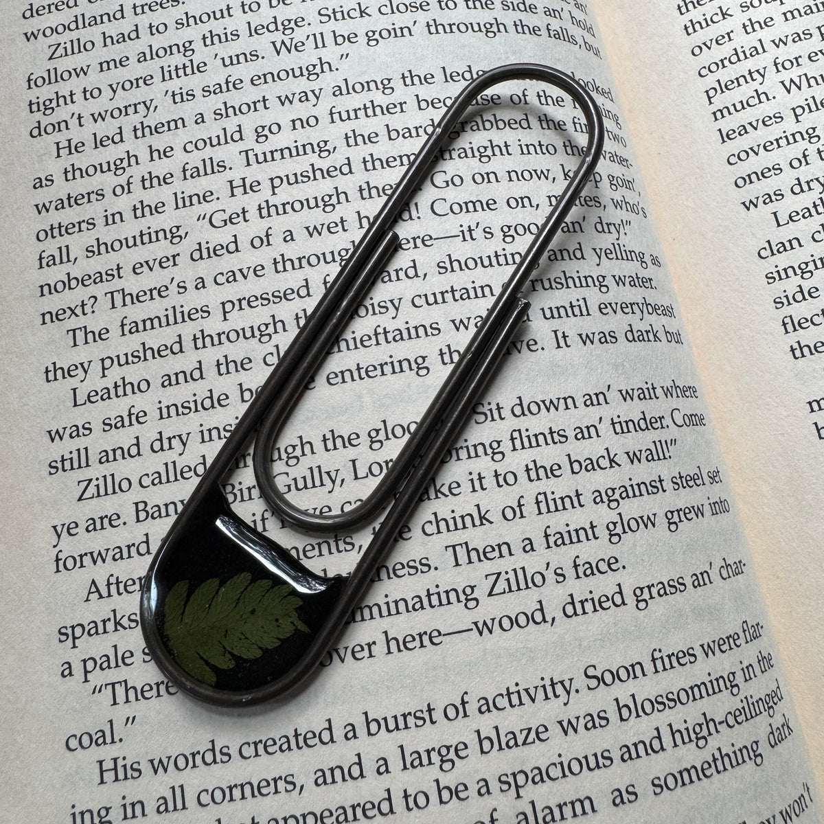 Fern Paper Clip Bookmark | Nature-Inspired Metal Page Holder | Ready to Ship