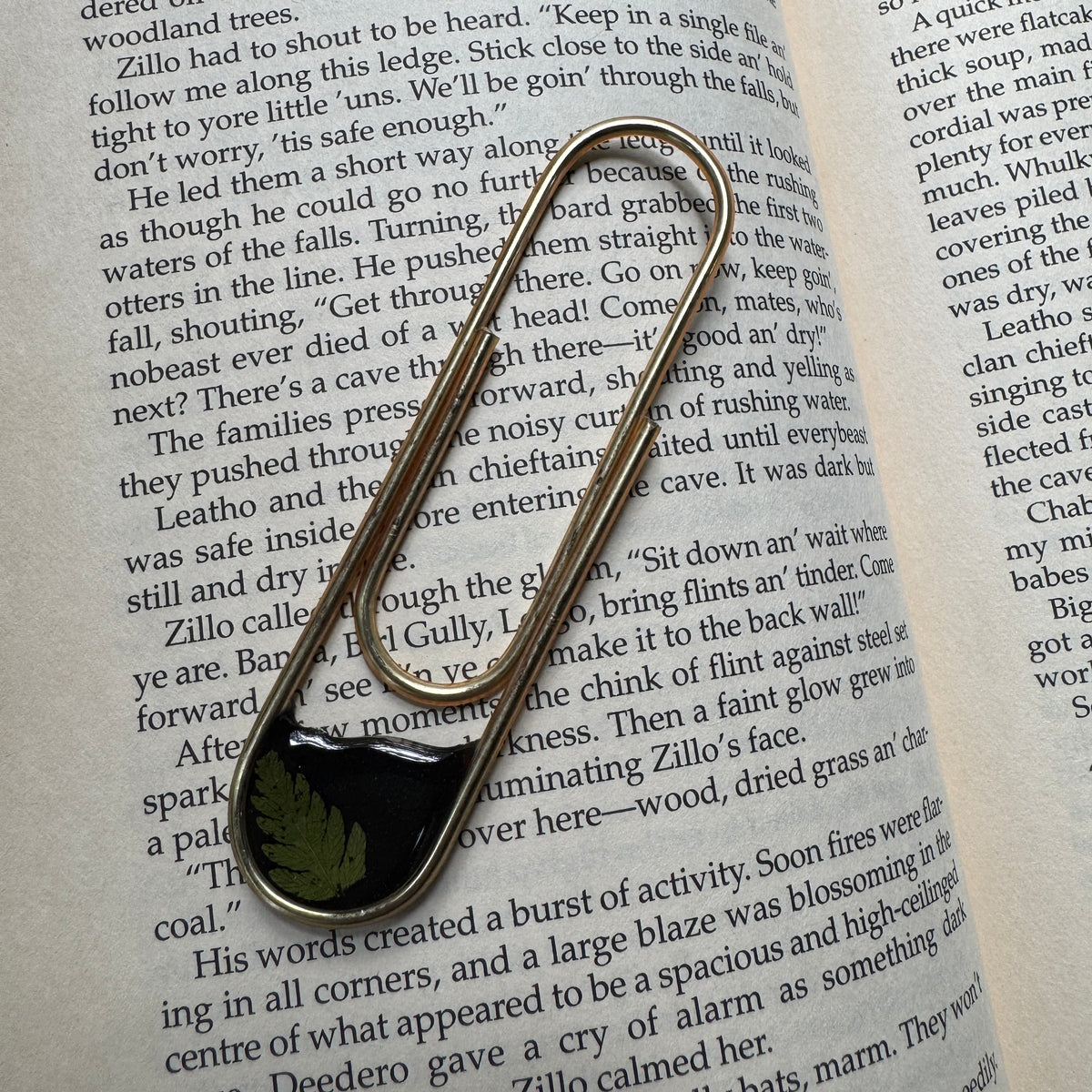 Fern Paper Clip Bookmark | Nature-Inspired Metal Page Holder | Ready to Ship