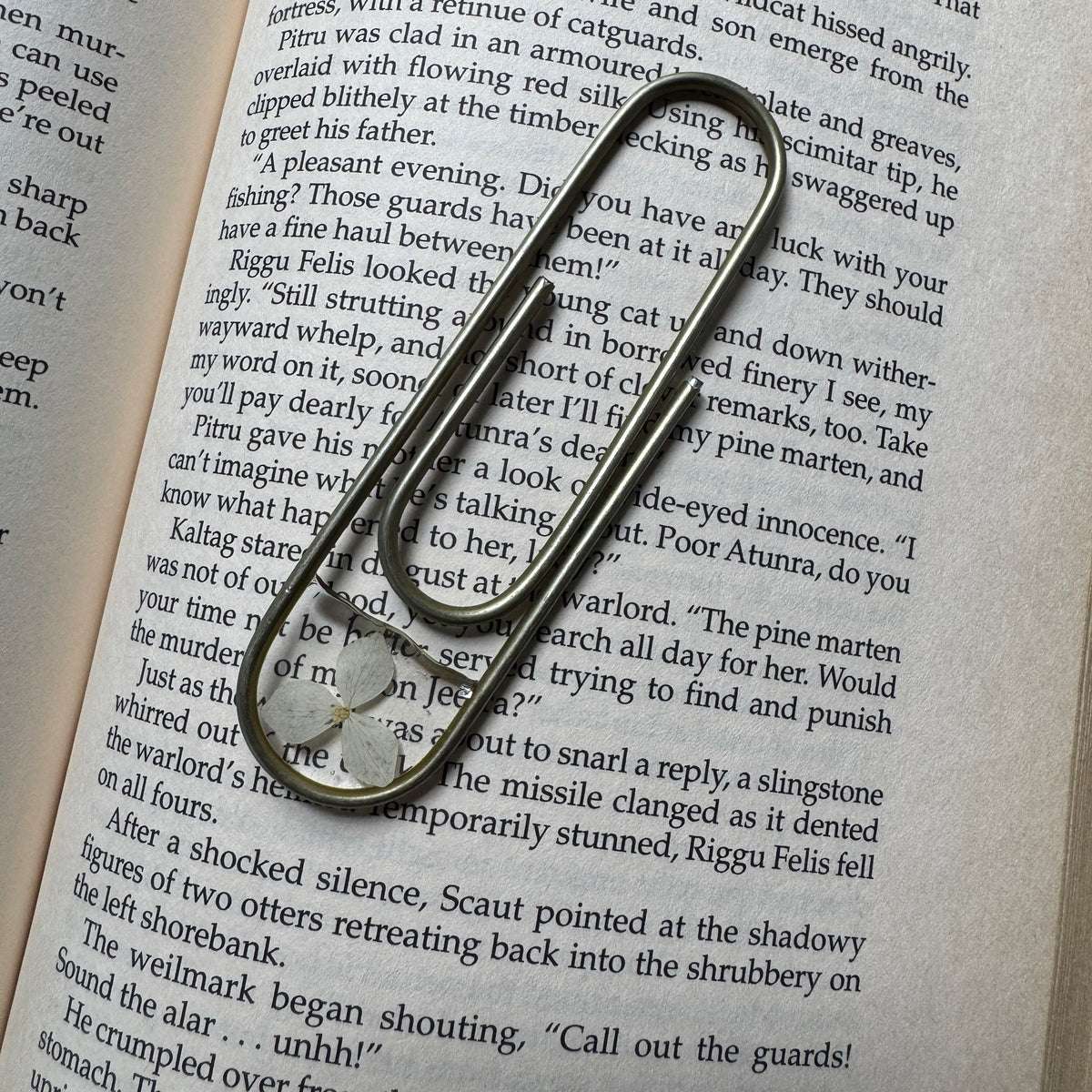 Hydrangea Paper Clip Bookmark | Nature-Inspired Metal Page Holder | Ready to Ship