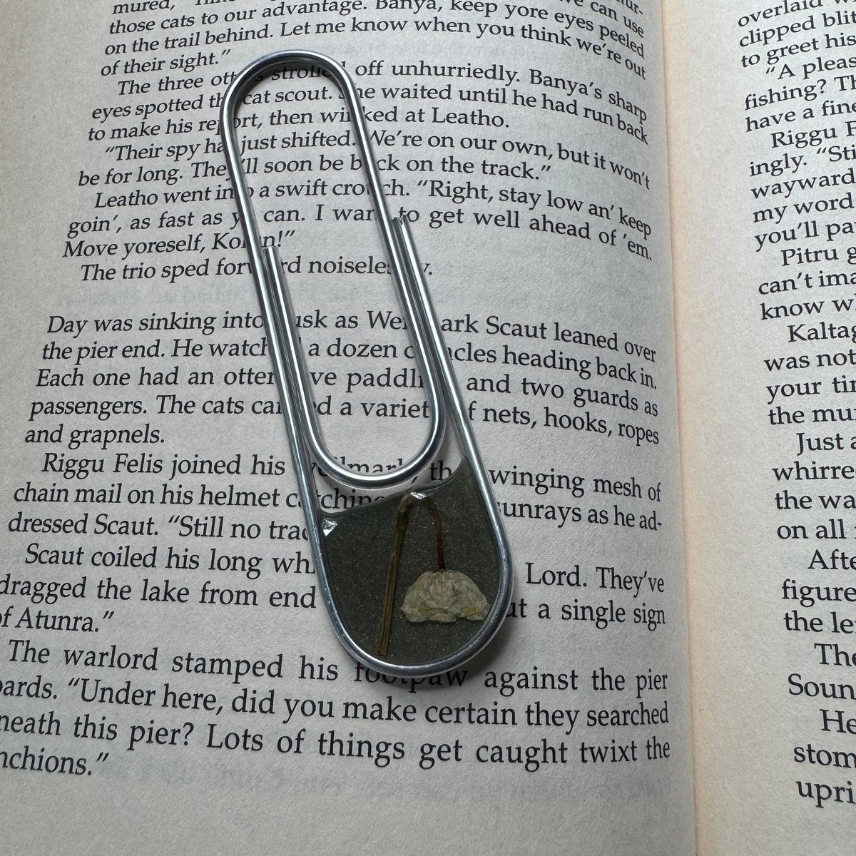 Lily of the Valley Paper Clip Bookmark | Nature-Inspired Metal Page Holder | Ready to Ship