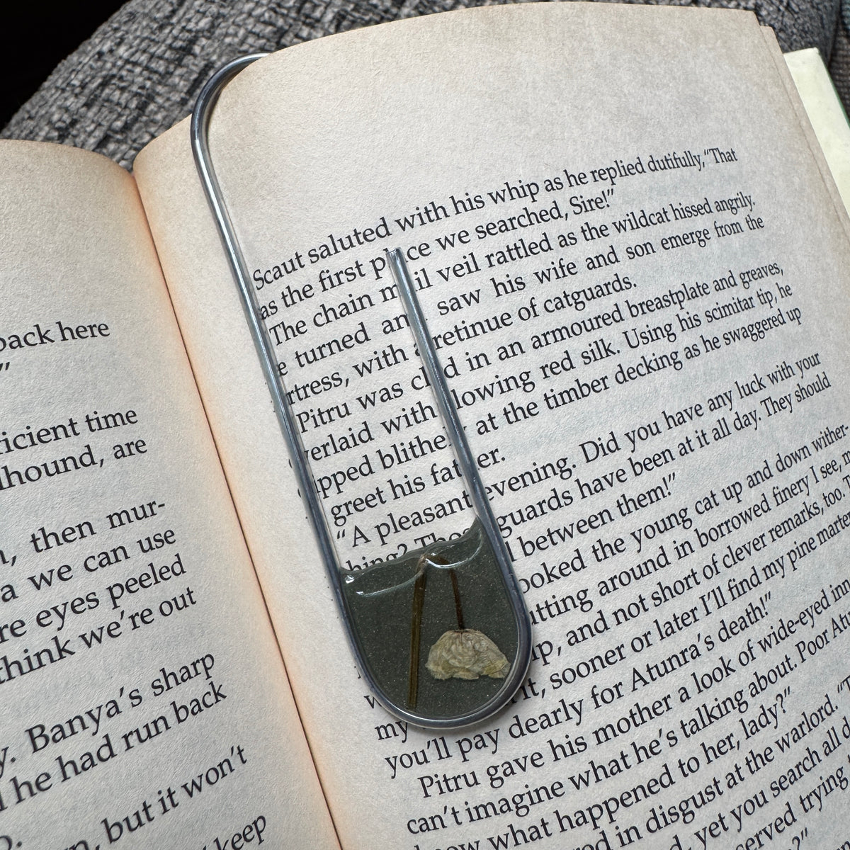 Lily of the Valley Paper Clip Bookmark | Nature-Inspired Metal Page Holder | Ready to Ship