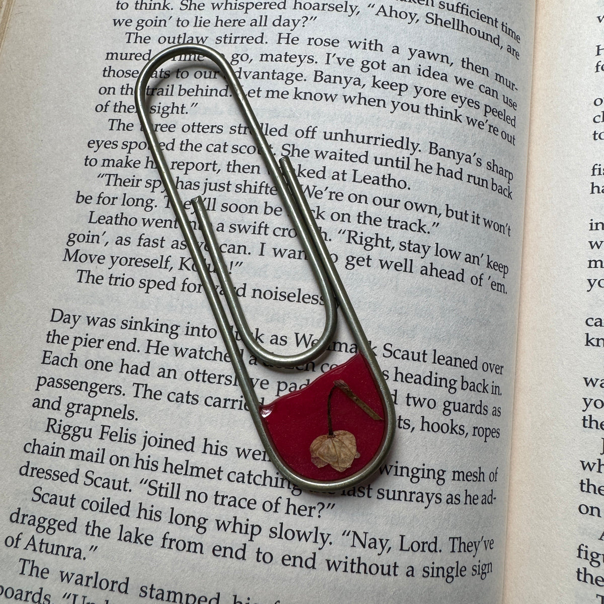 Lily of the Valley Paper Clip Bookmark | Nature-Inspired Metal Page Holder | Ready to Ship