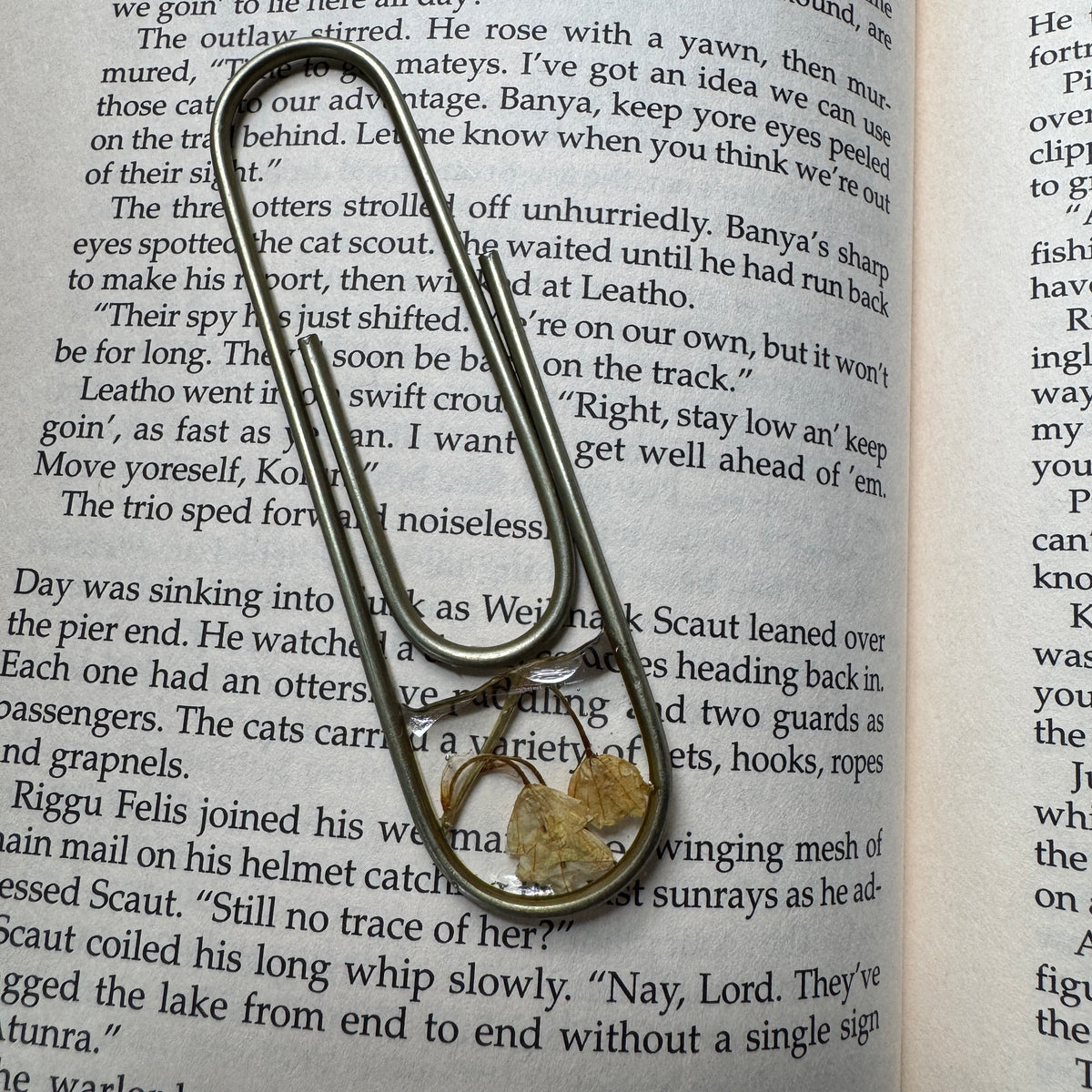 Lily of the Valley Paper Clip Bookmark | Nature-Inspired Metal Page Holder | Ready to Ship