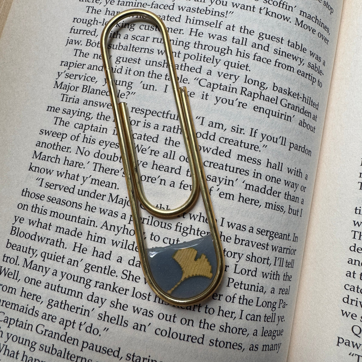 Ginkgo Leaf Paper Clip Bookmark | Nature-Inspired Metal Page Holder | Ready to Ship