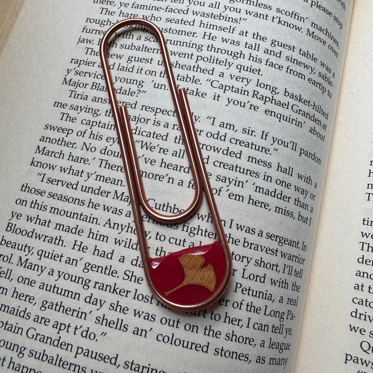 Ginkgo Leaf Paper Clip Bookmark | Nature-Inspired Metal Page Holder | Ready to Ship