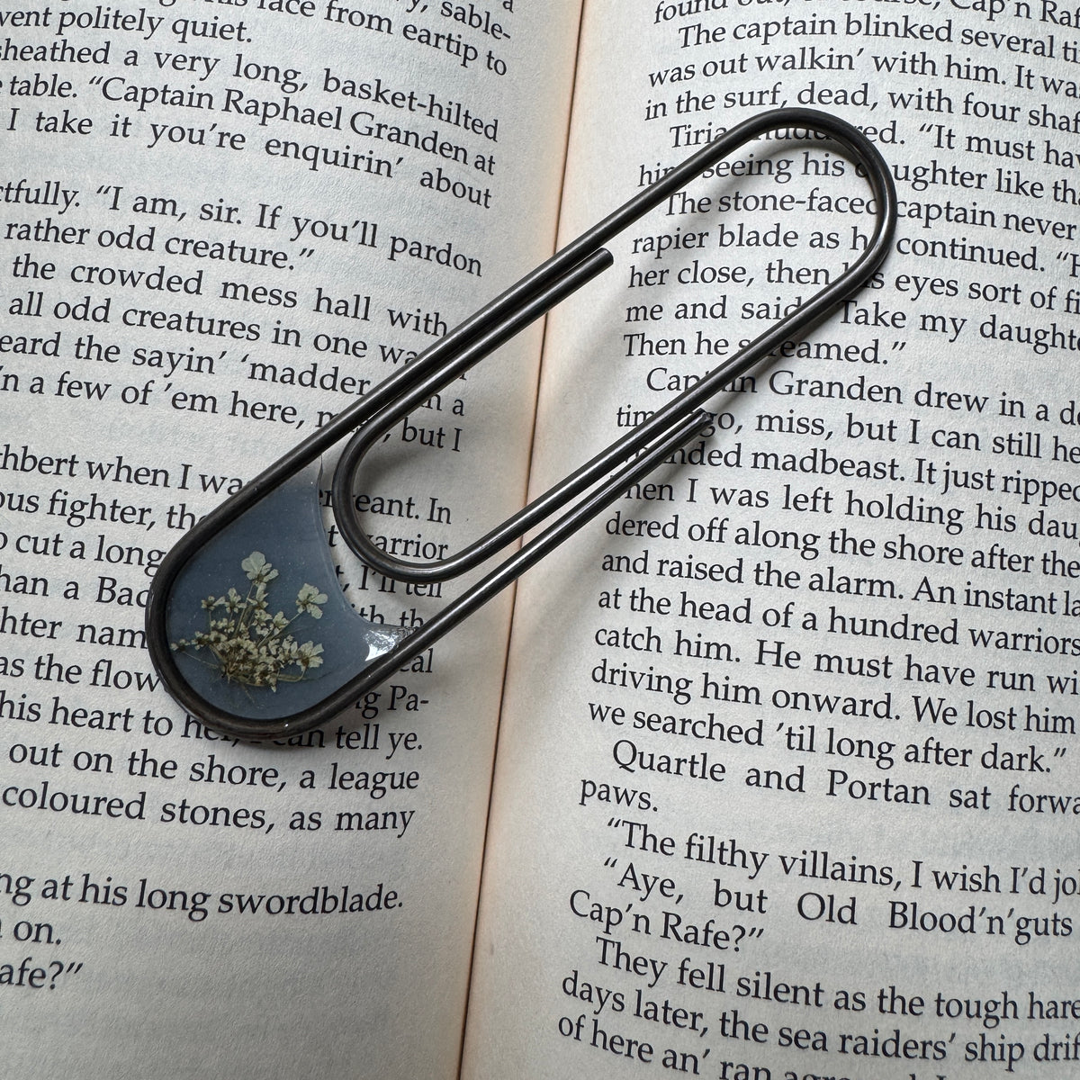 Queen Anne's Lace Paper Clip Bookmark | Nature-Inspired Metal Page Holder | Ready to Ship