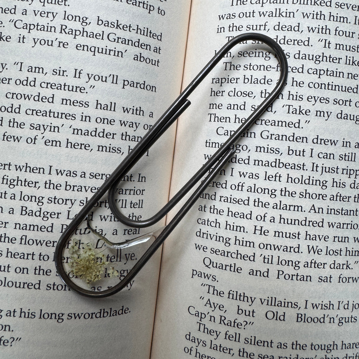 Queen Anne's Lace Paper Clip Bookmark | Nature-Inspired Metal Page Holder | Ready to Ship