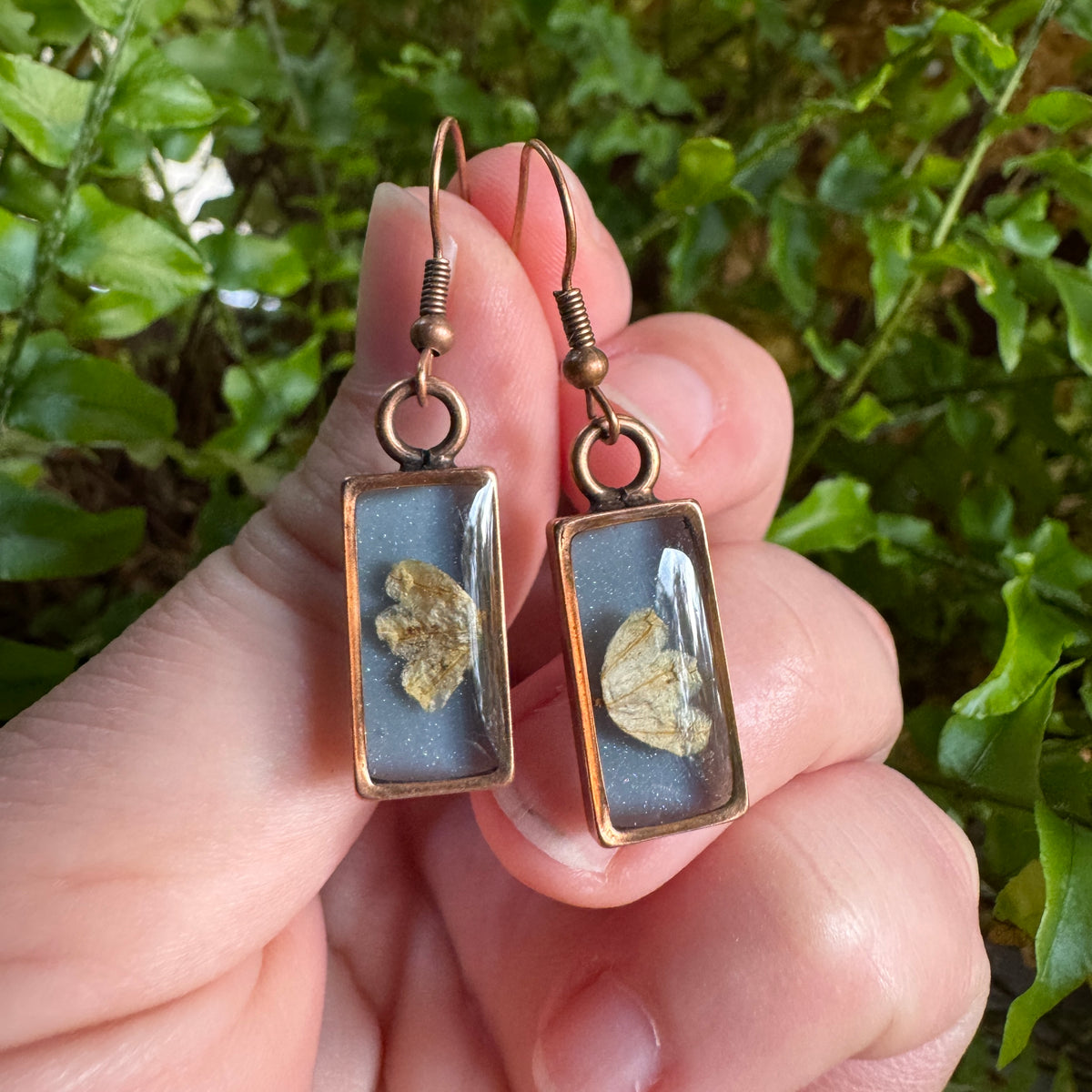 Lily of the Valley Earrings | Real Pressed Flower Resin Jewelry