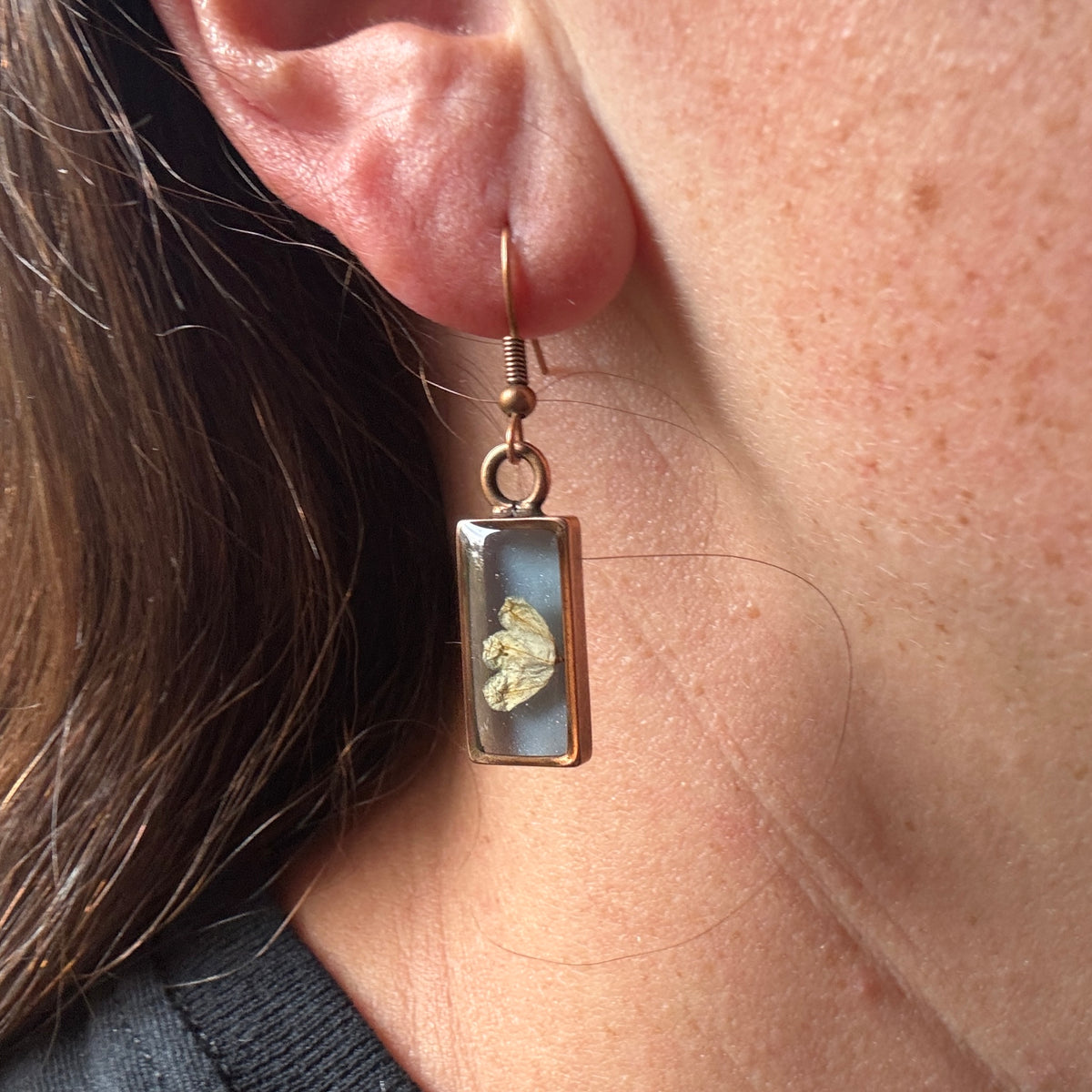 Lily of the Valley Earrings | Real Pressed Flower Resin Jewelry