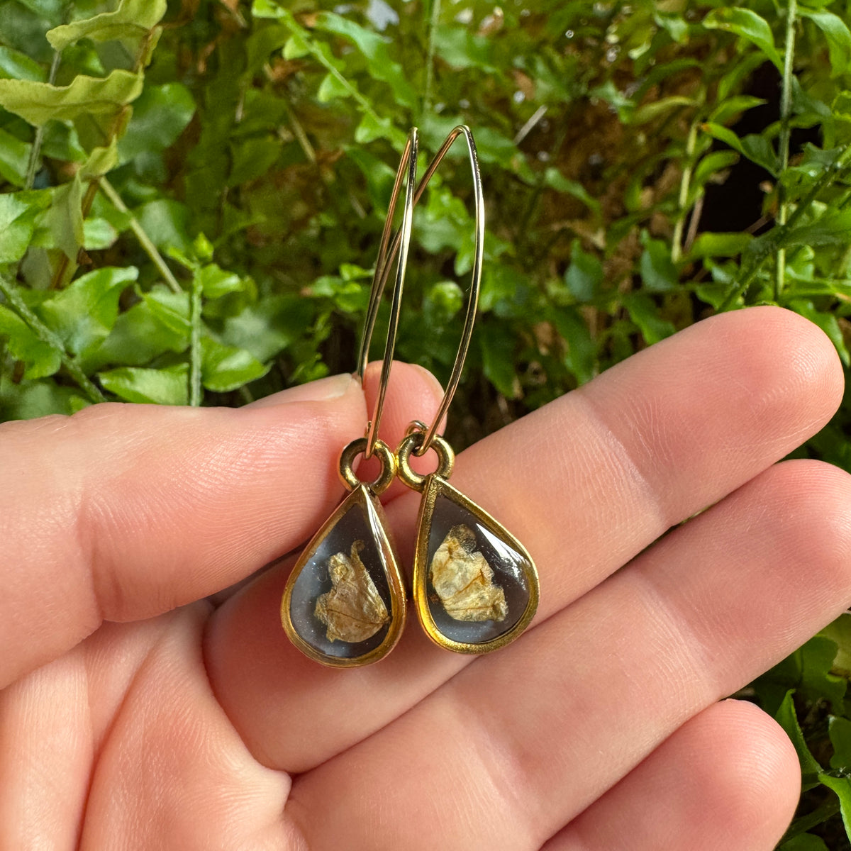Lily of the Valley Earrings | Real Pressed Flower Resin Jewelry