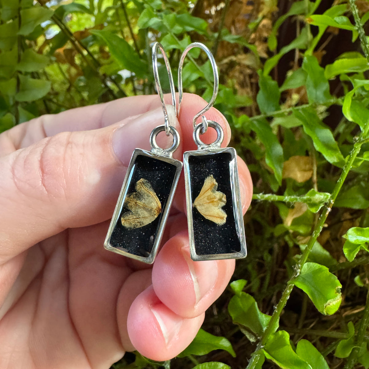 Lily of the Valley Earrings | Real Pressed Flower Resin Jewelry