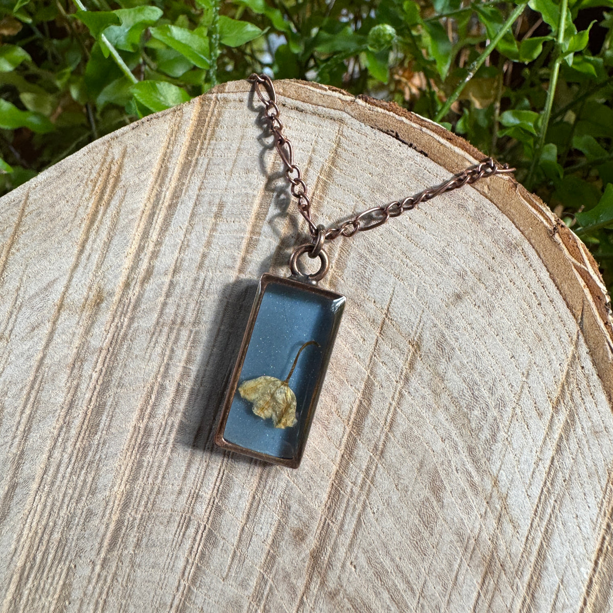 Lily of the Valley Necklace | Real Flower Resin Pendant