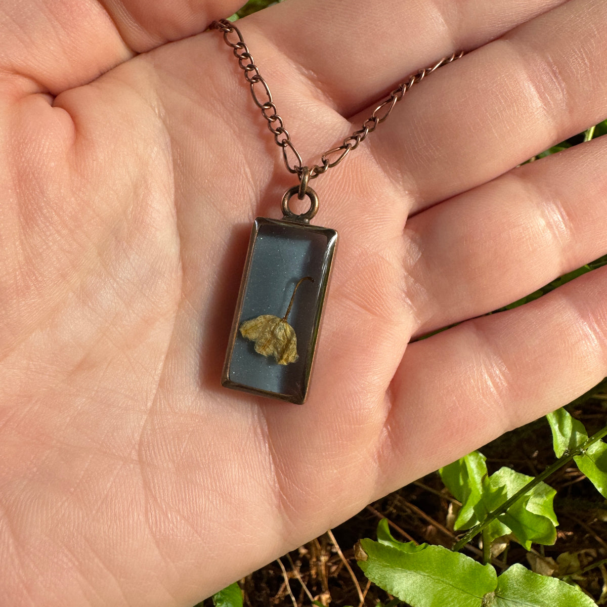 Lily of the Valley Necklace | Real Flower Resin Pendant