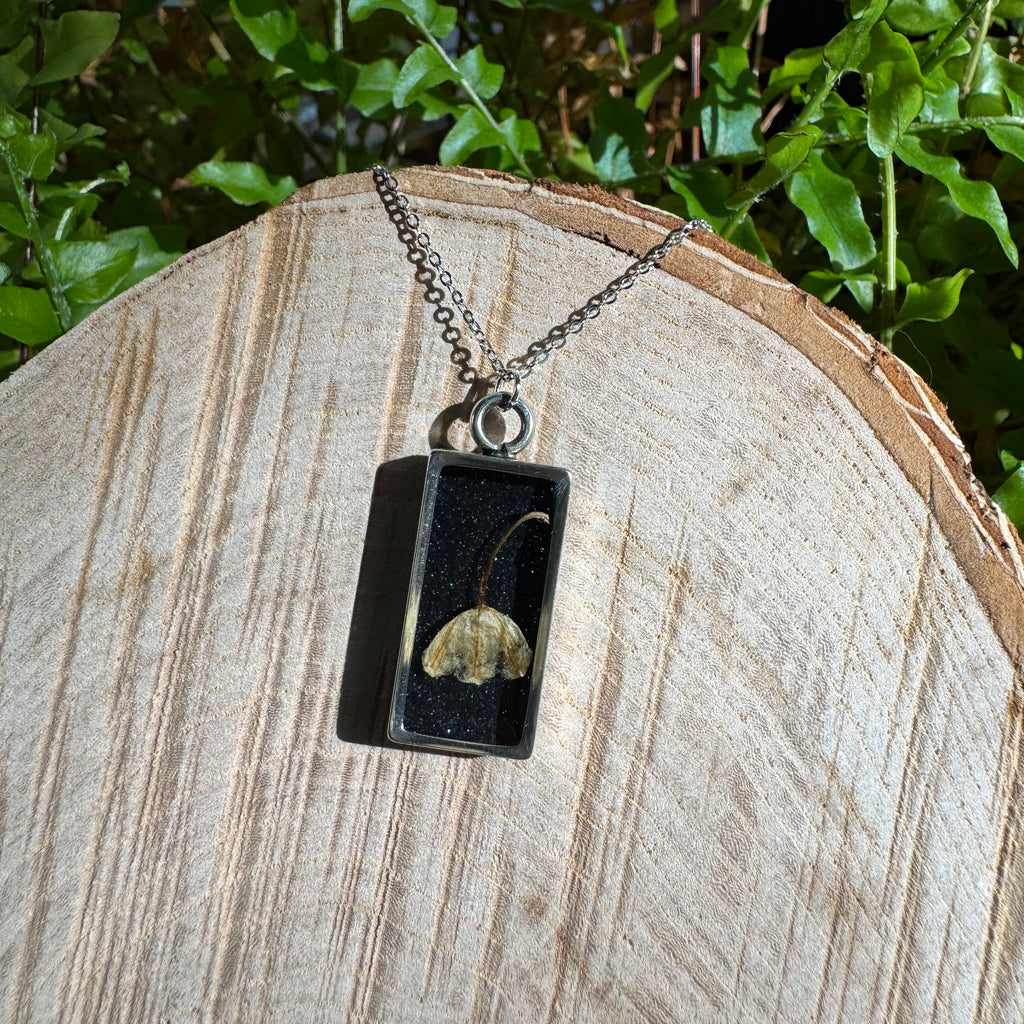 Lily of the Valley Necklace | Real Flower Resin Pendant