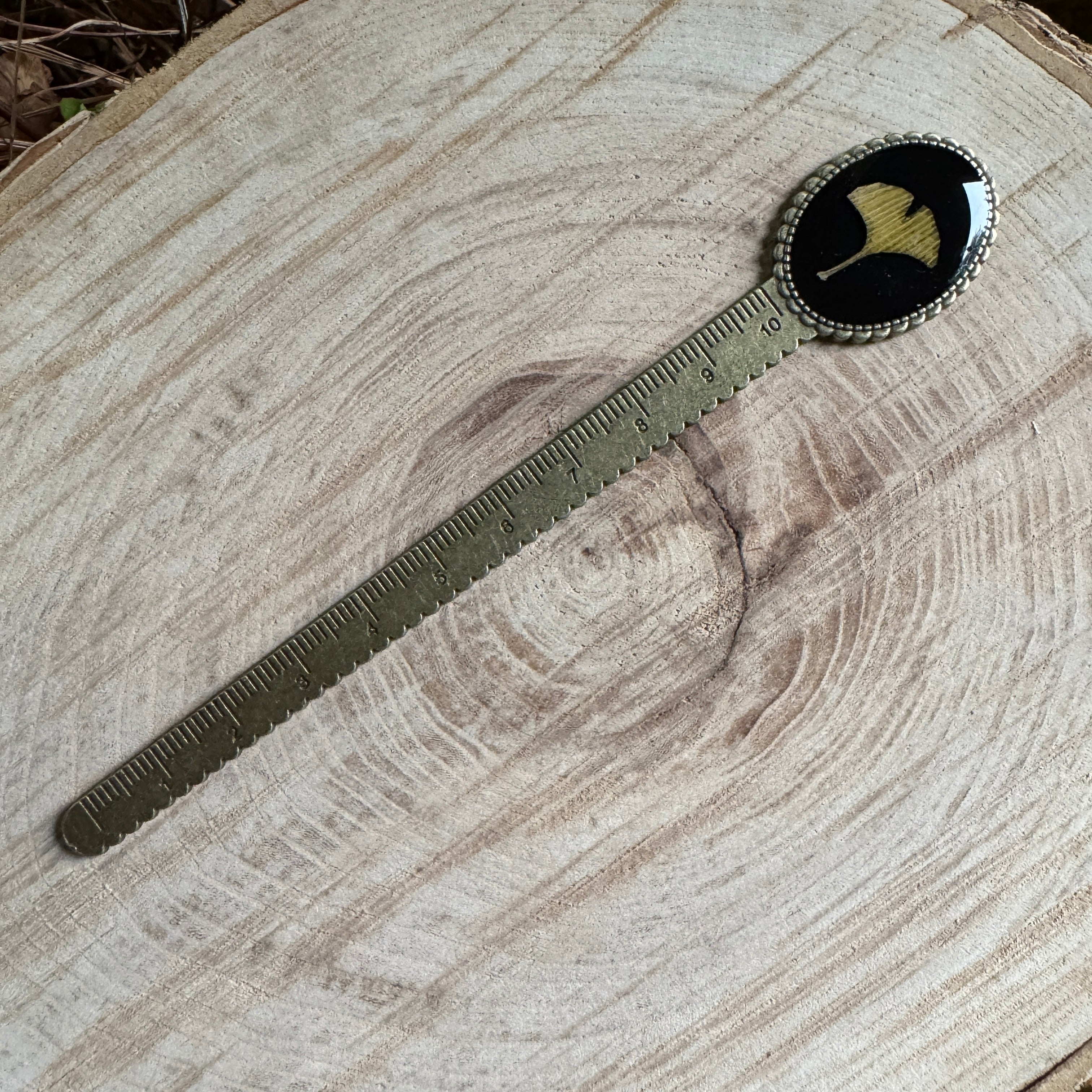 Ginkgo Leaf Bookmark | Nature-Inspired Metal Page Holder