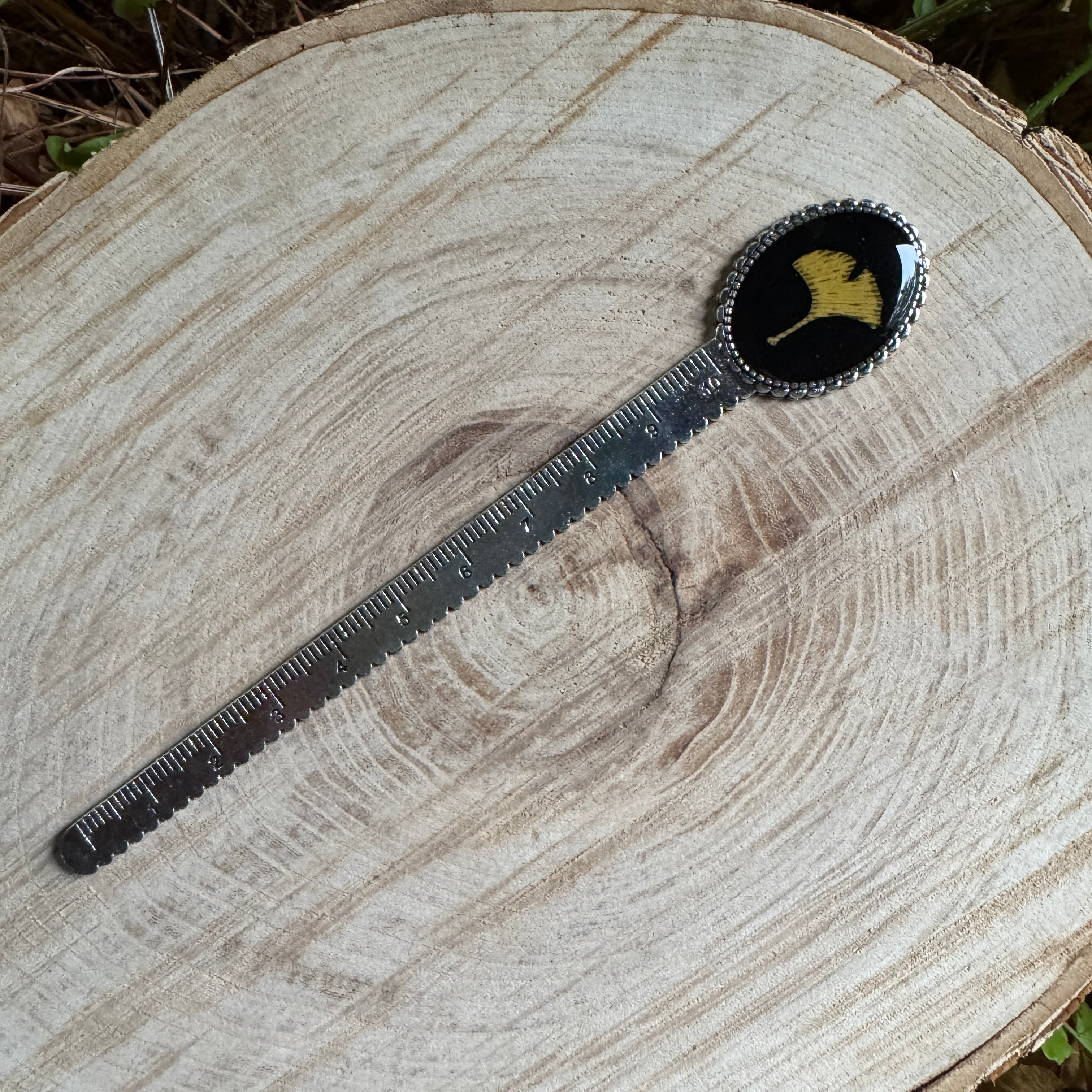Ginkgo Leaf Bookmark | Nature-Inspired Metal Page Holder