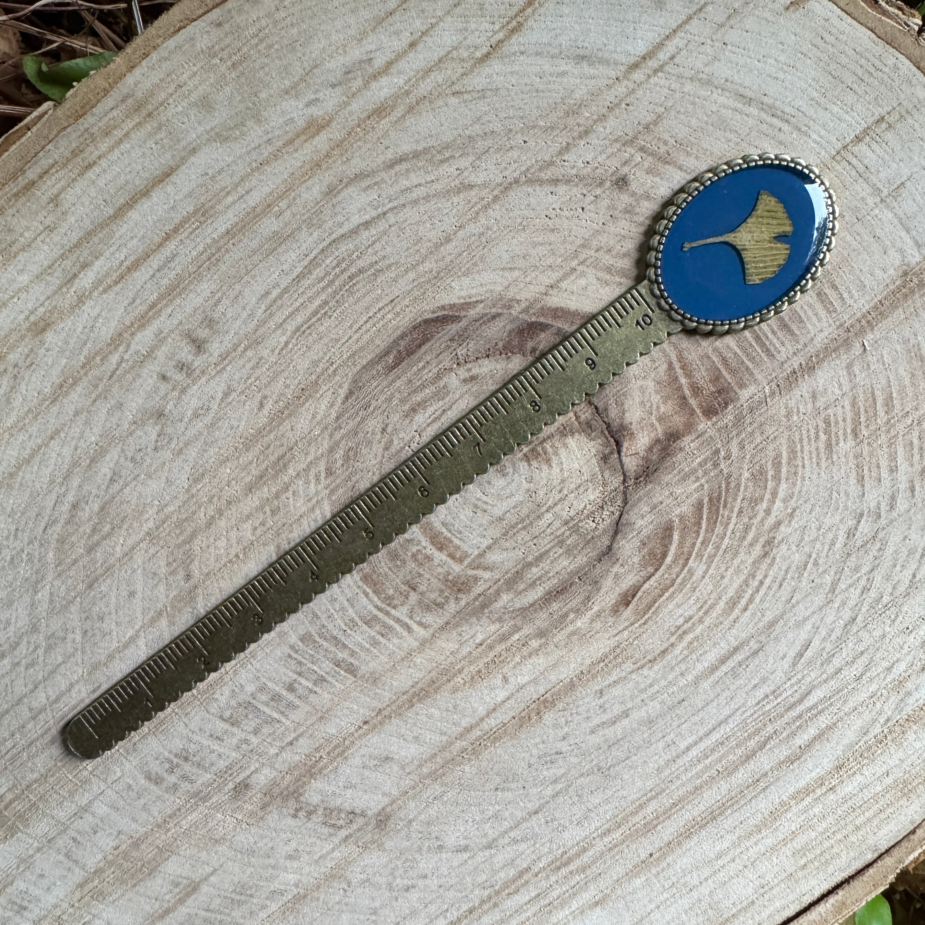 Ginkgo Leaf Bookmark | Nature-Inspired Metal Page Holder