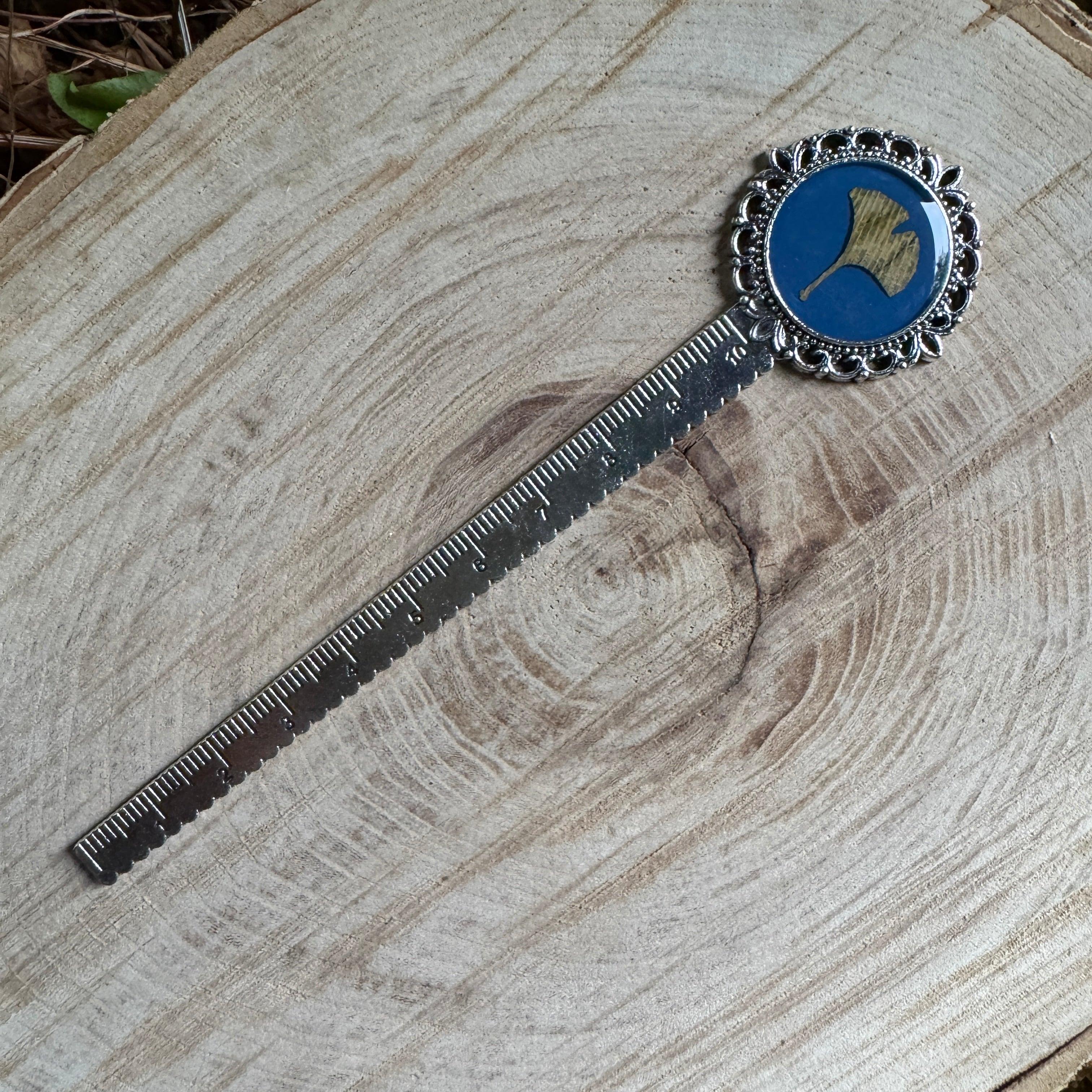 Ginkgo Leaf Bookmark | Nature-Inspired Metal Page Holder