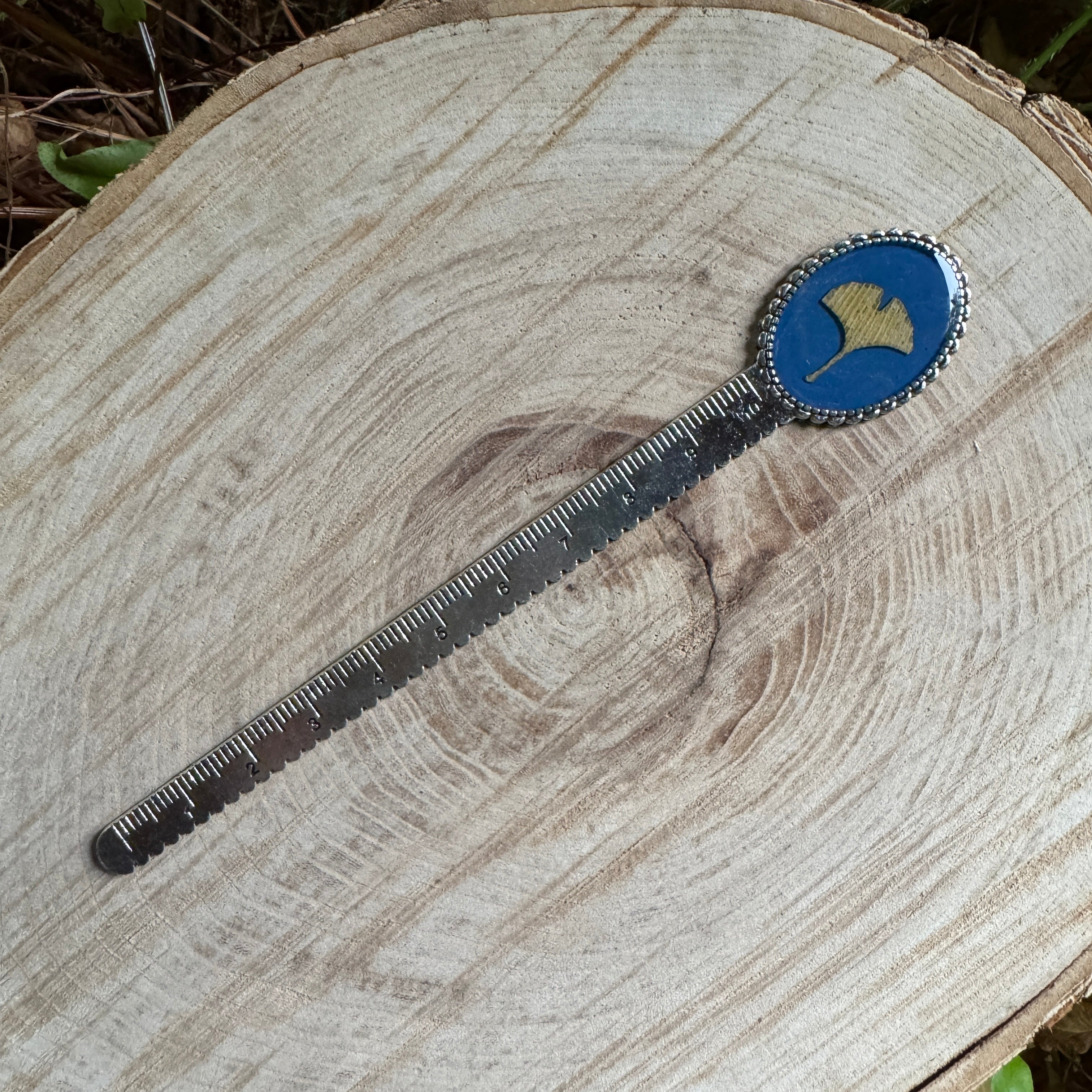 Ginkgo Leaf Bookmark | Nature-Inspired Metal Page Holder