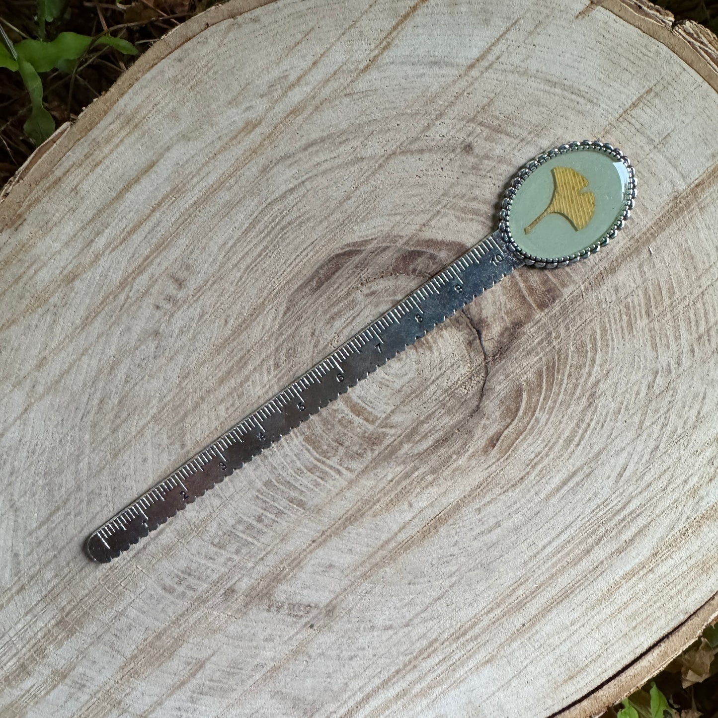 Ginkgo Leaf Bookmark | Nature-Inspired Metal Page Holder