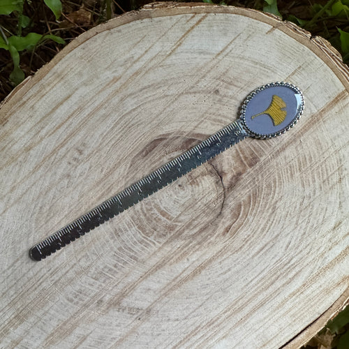 Ginkgo Leaf Bookmark | Nature-Inspired Metal Page Holder | Ready to Ship