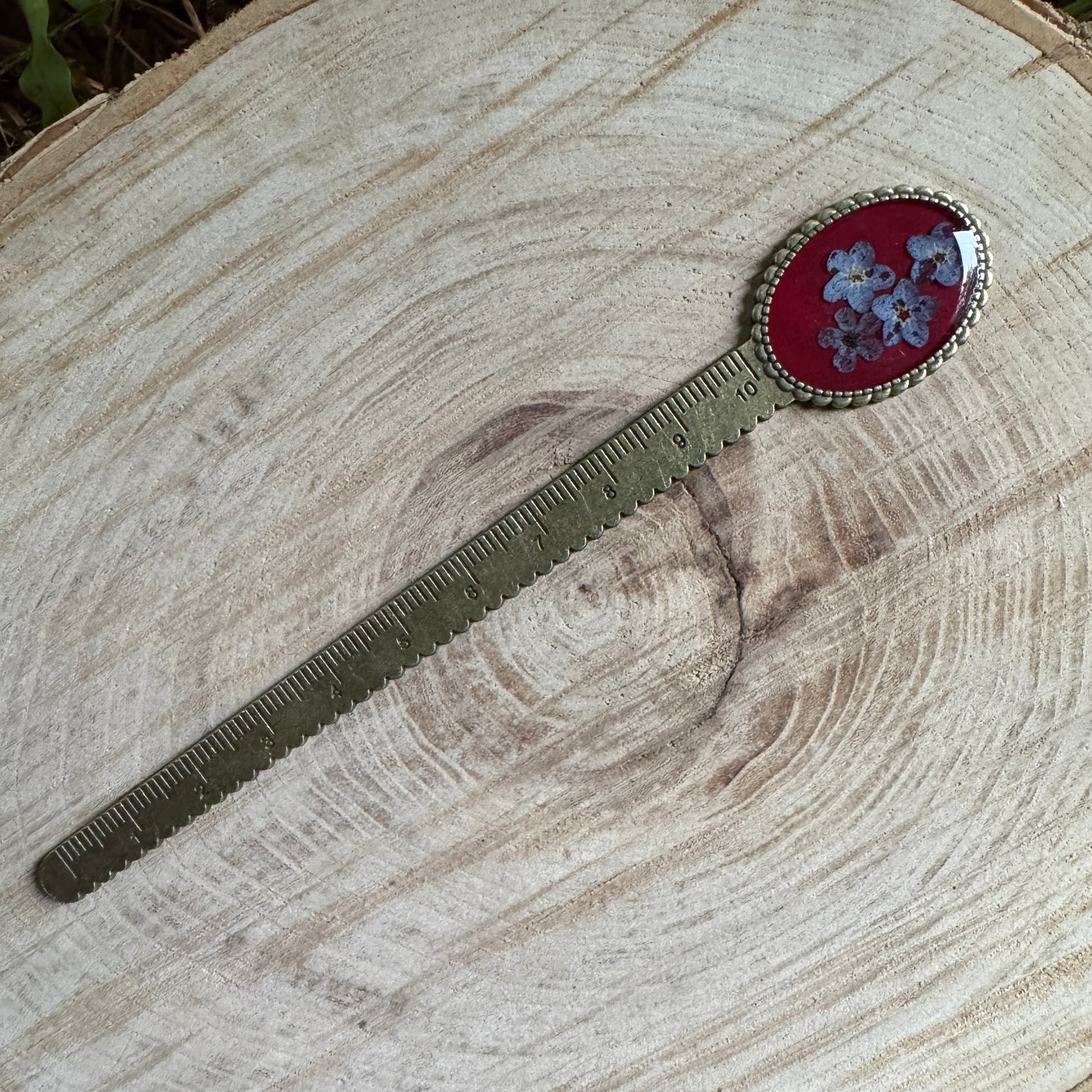Forget-Me-Not Botanical Bookmark | Real Pressed Flower Gift
