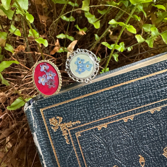 Forget-Me-Not Botanical Bookmark | Real Pressed Flower Gift
