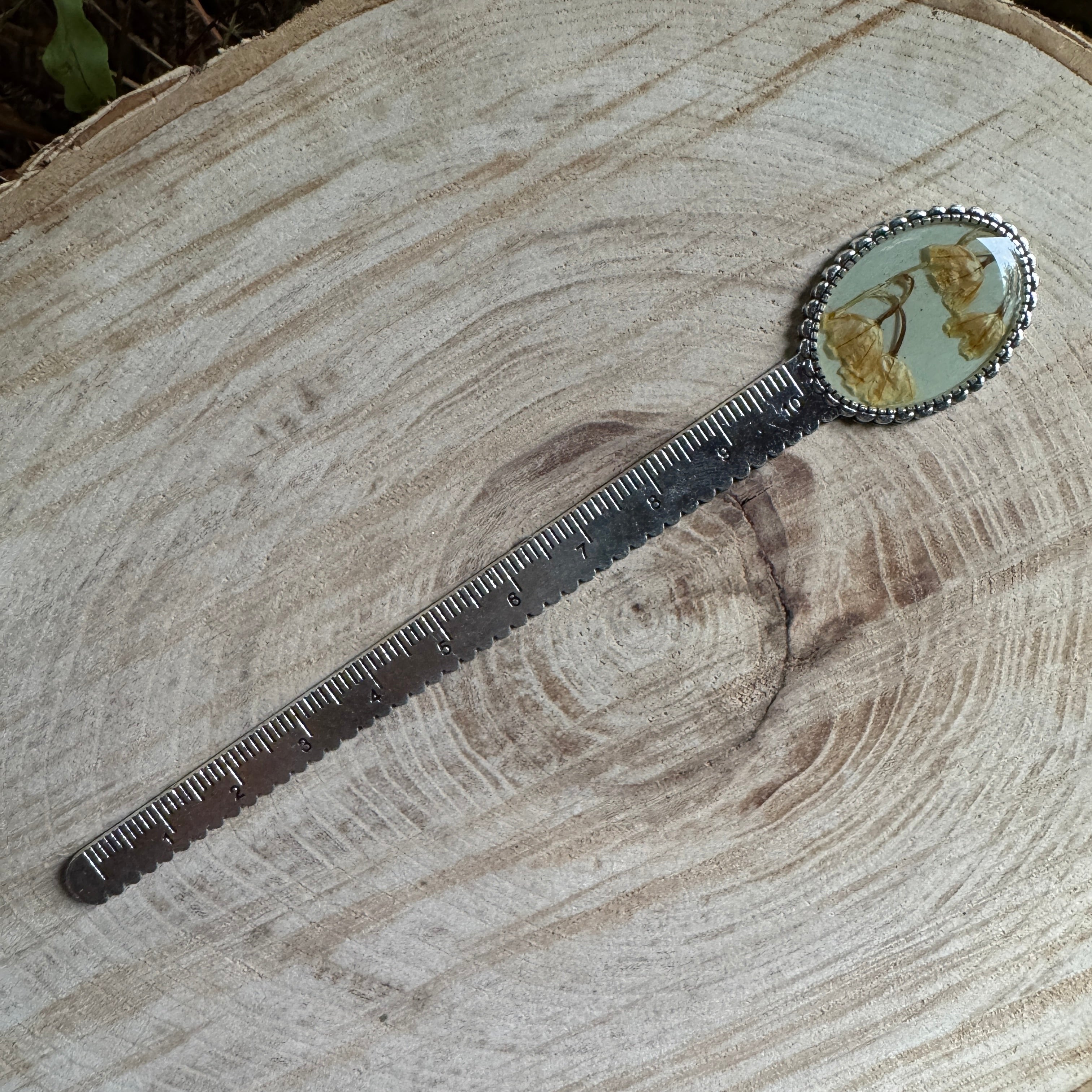 Lily of the Valley Bookmark | Resin & Floral Page Marker