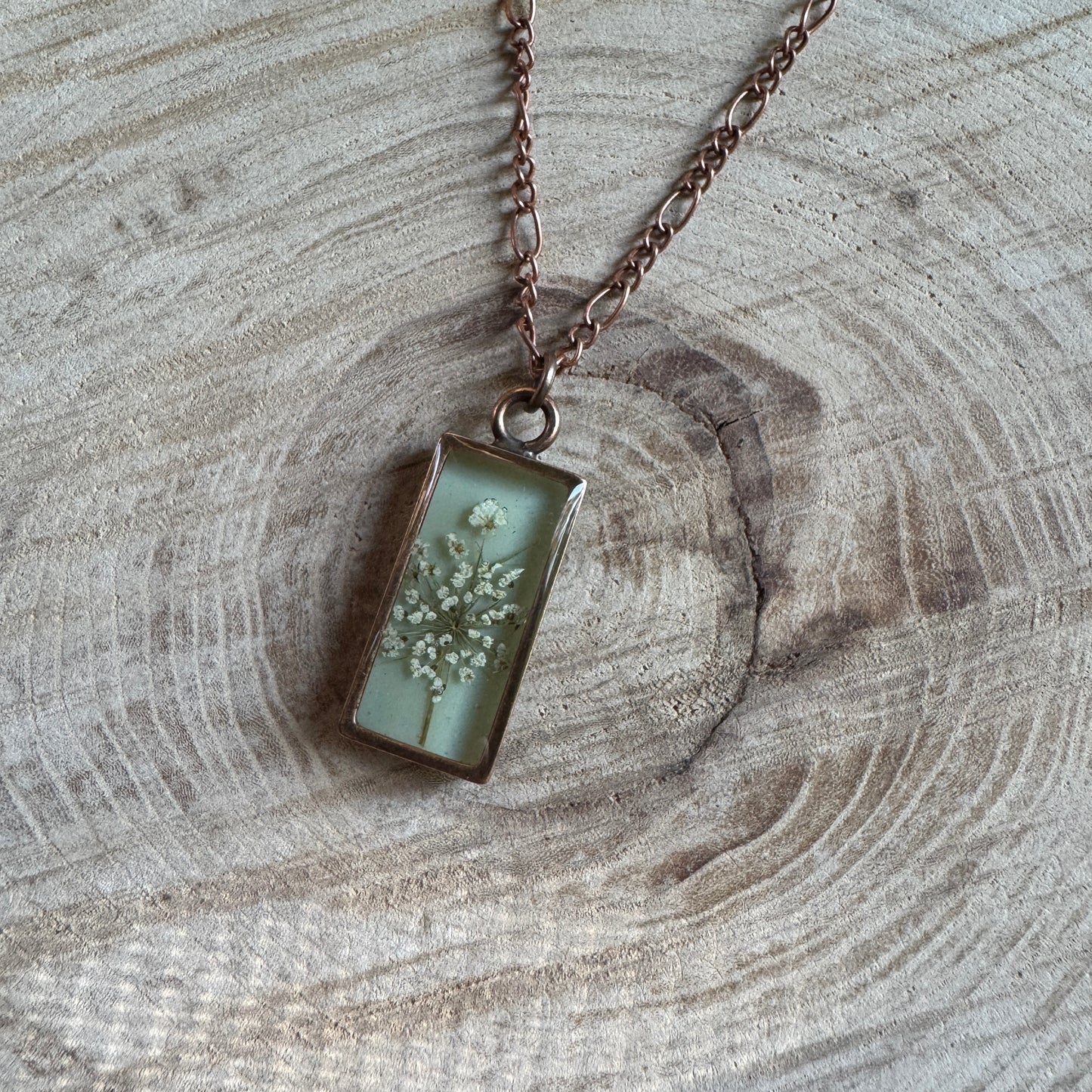 Queen Anne’s Lace Necklace | Necklace in Gold-Filled, Sterling Silver or Copper | Made To Order