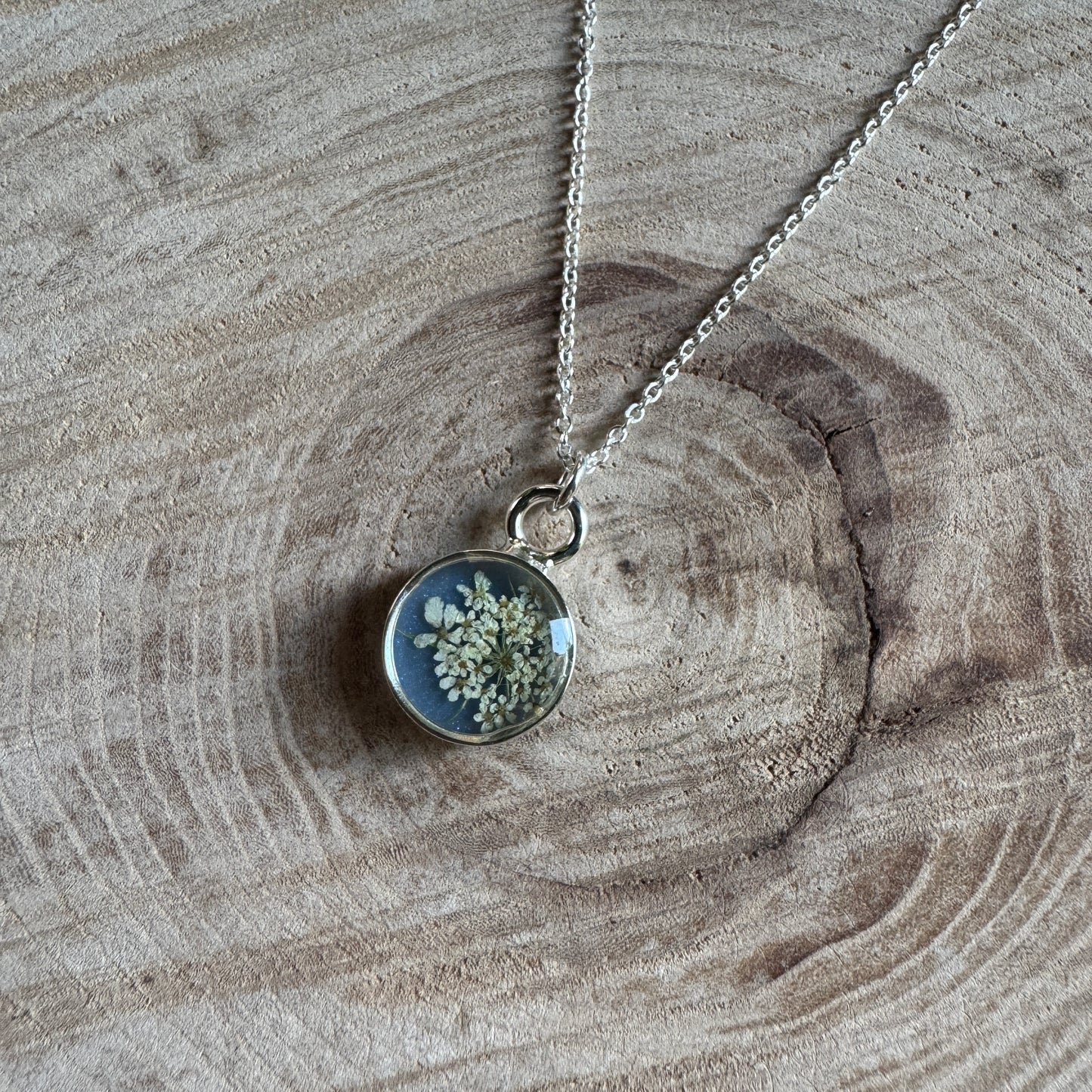 Queen Anne’s Lace Necklace | Necklace in Gold-Filled, Sterling Silver or Copper | Made To Order